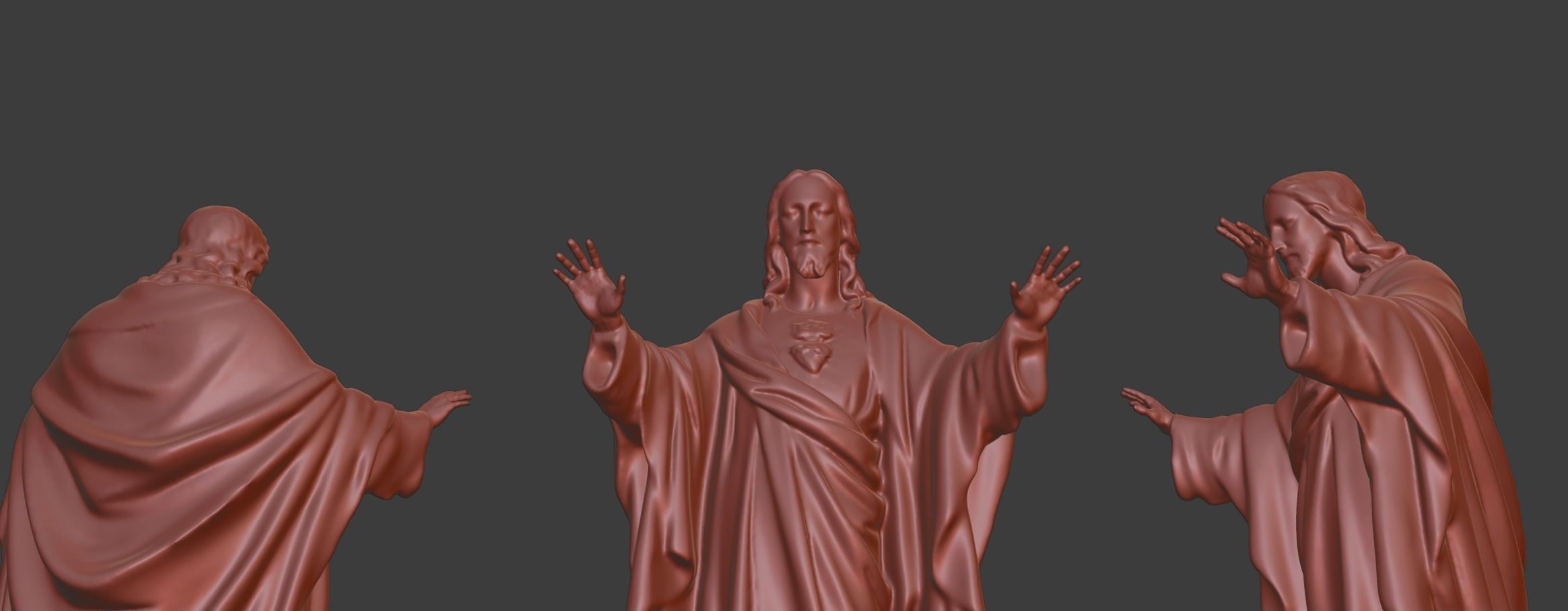 Jesus statue for 3D print 3D print model_11