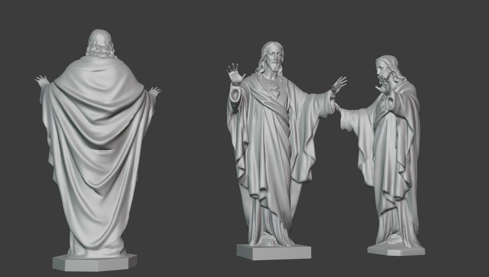 Jesus statue for 3D print 3D print model_9