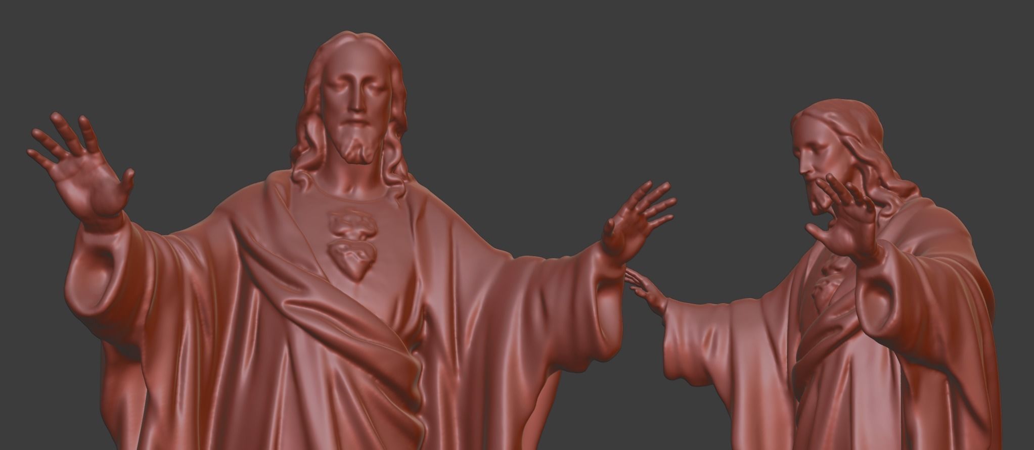 Jesus statue for 3D print 3D print model_12