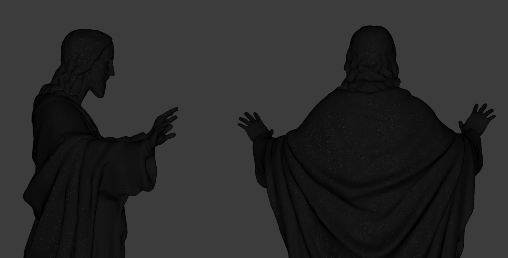 Jesus statue for 3D print 3D print model_15