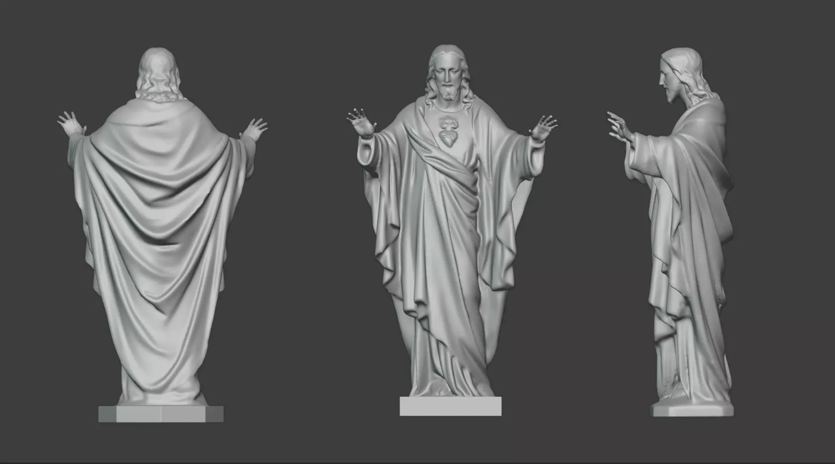 Jesus statue for 3D print 3D print model_0