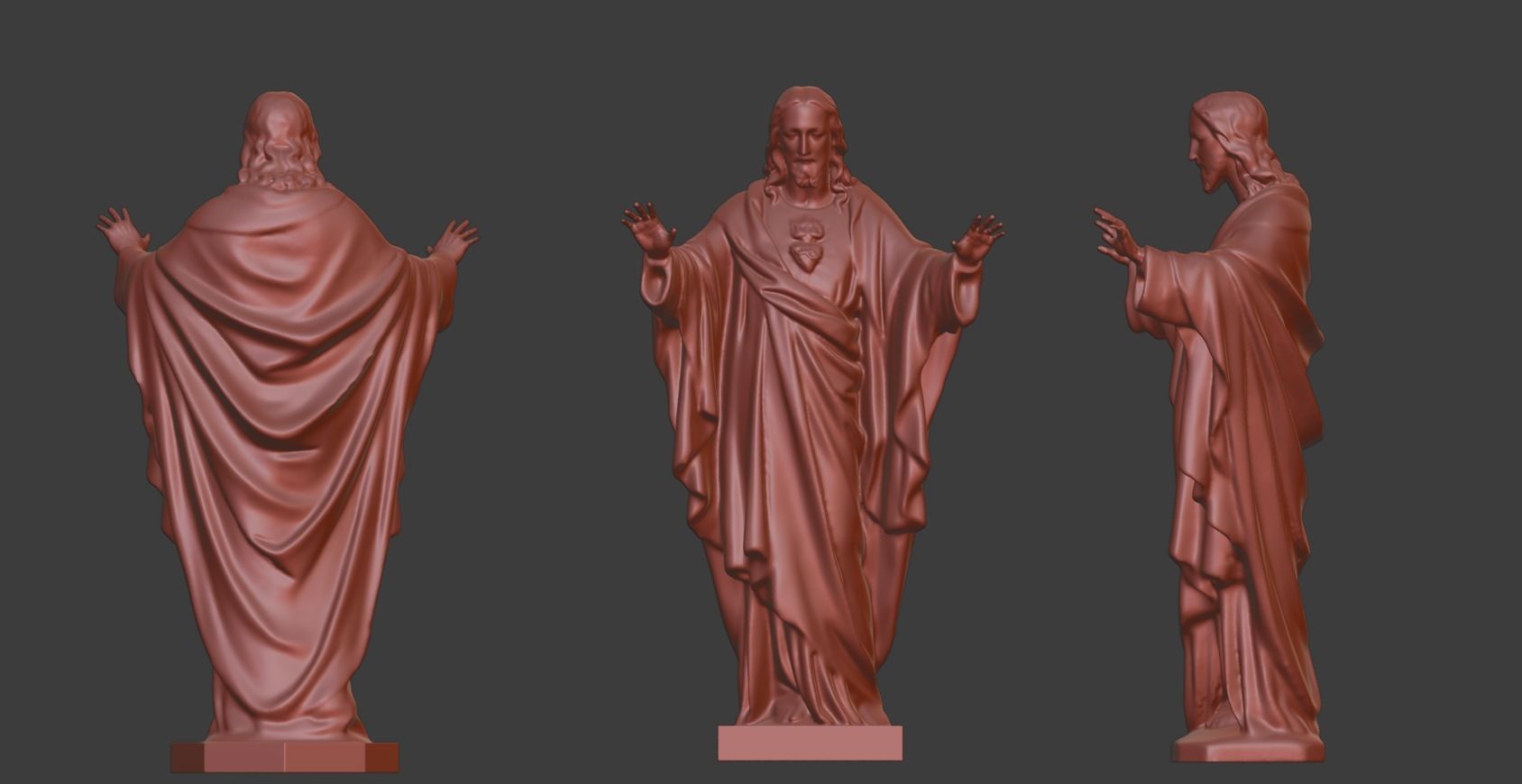 Jesus statue for 3D print 3D print model_1