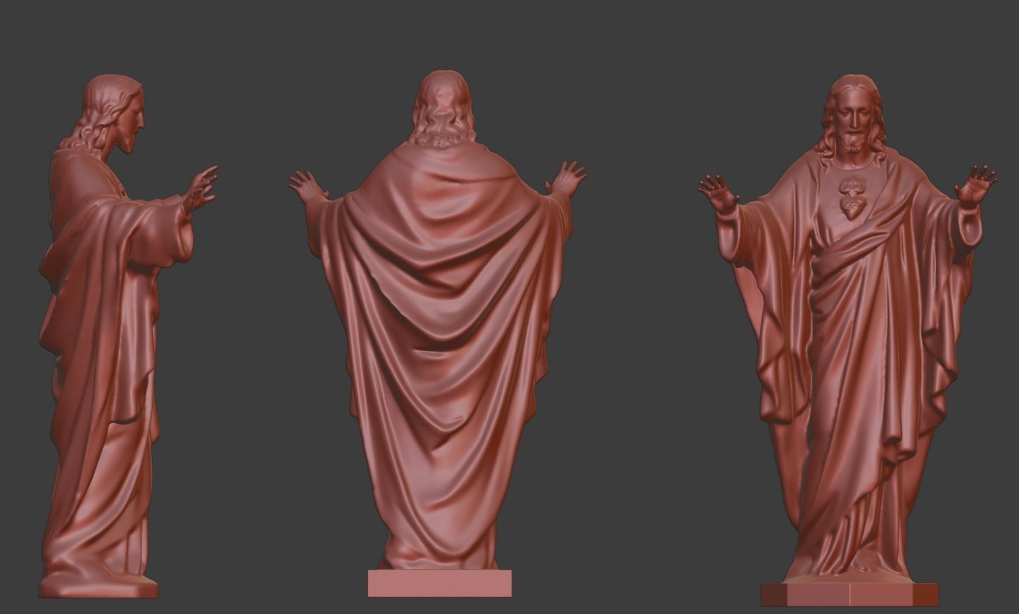 Jesus statue for 3D print 3D print model_10