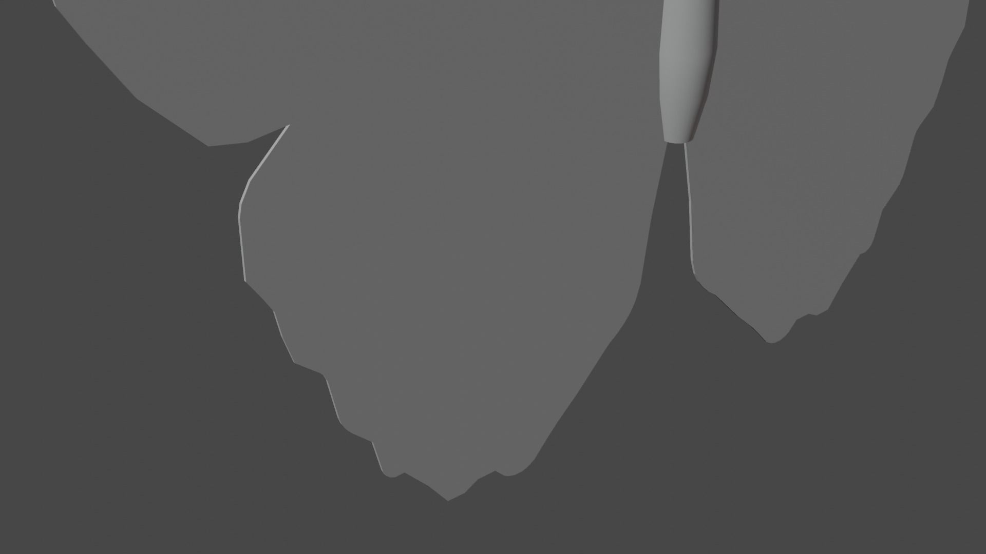 Blue Morpho Butterfly Low-poly 3D model_8