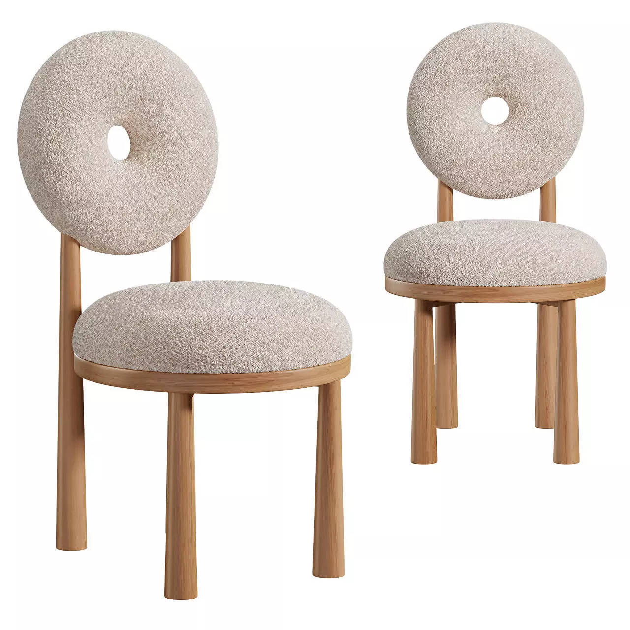 BABA CHAIR Low-poly 3D model