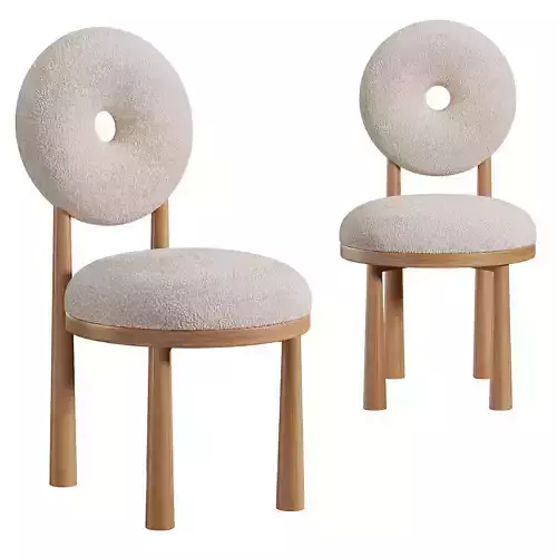 BABA CHAIR Low-poly 3D model