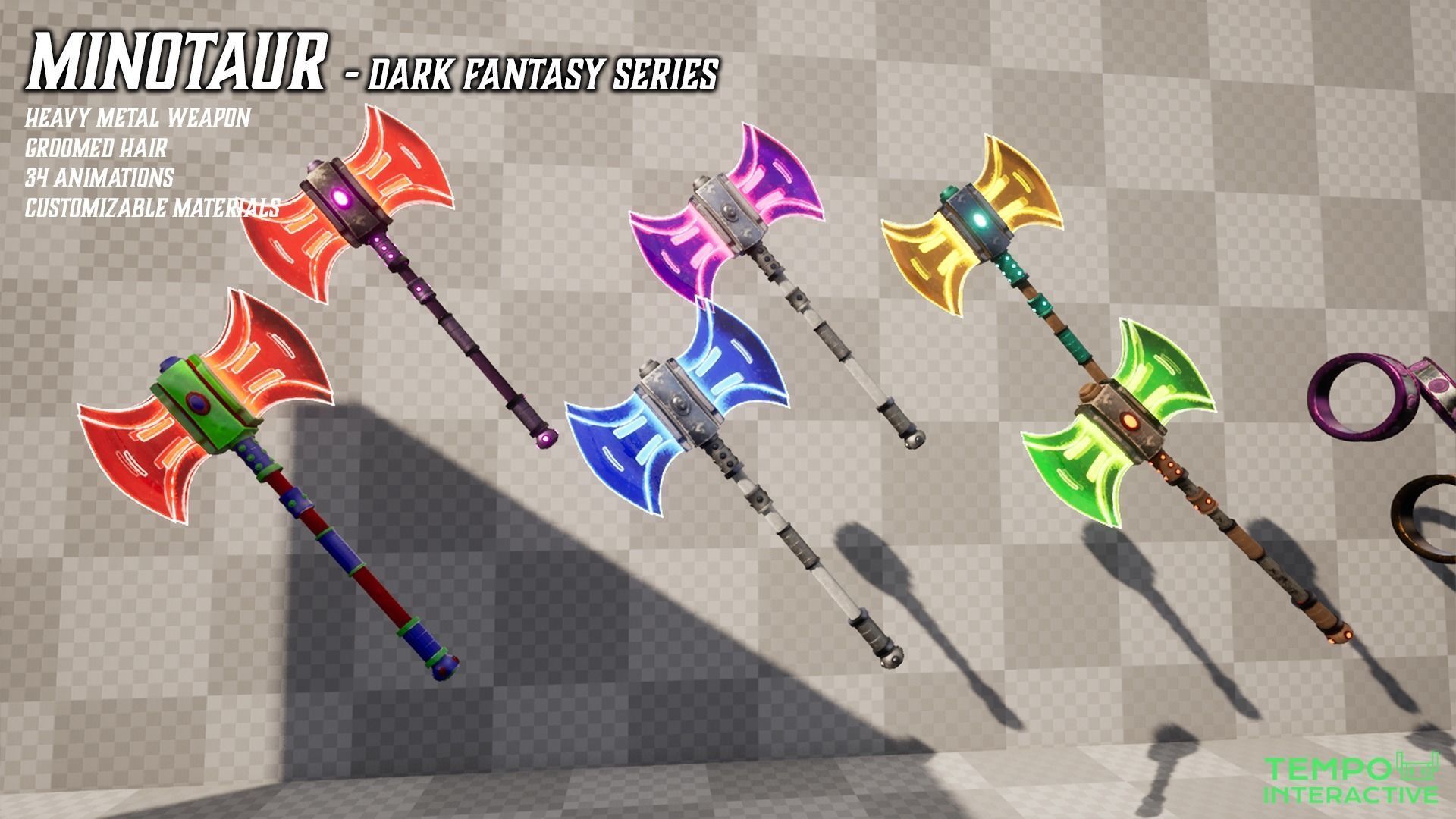 Minotaur - Dark Fantasy Series Low-poly 3D model_7