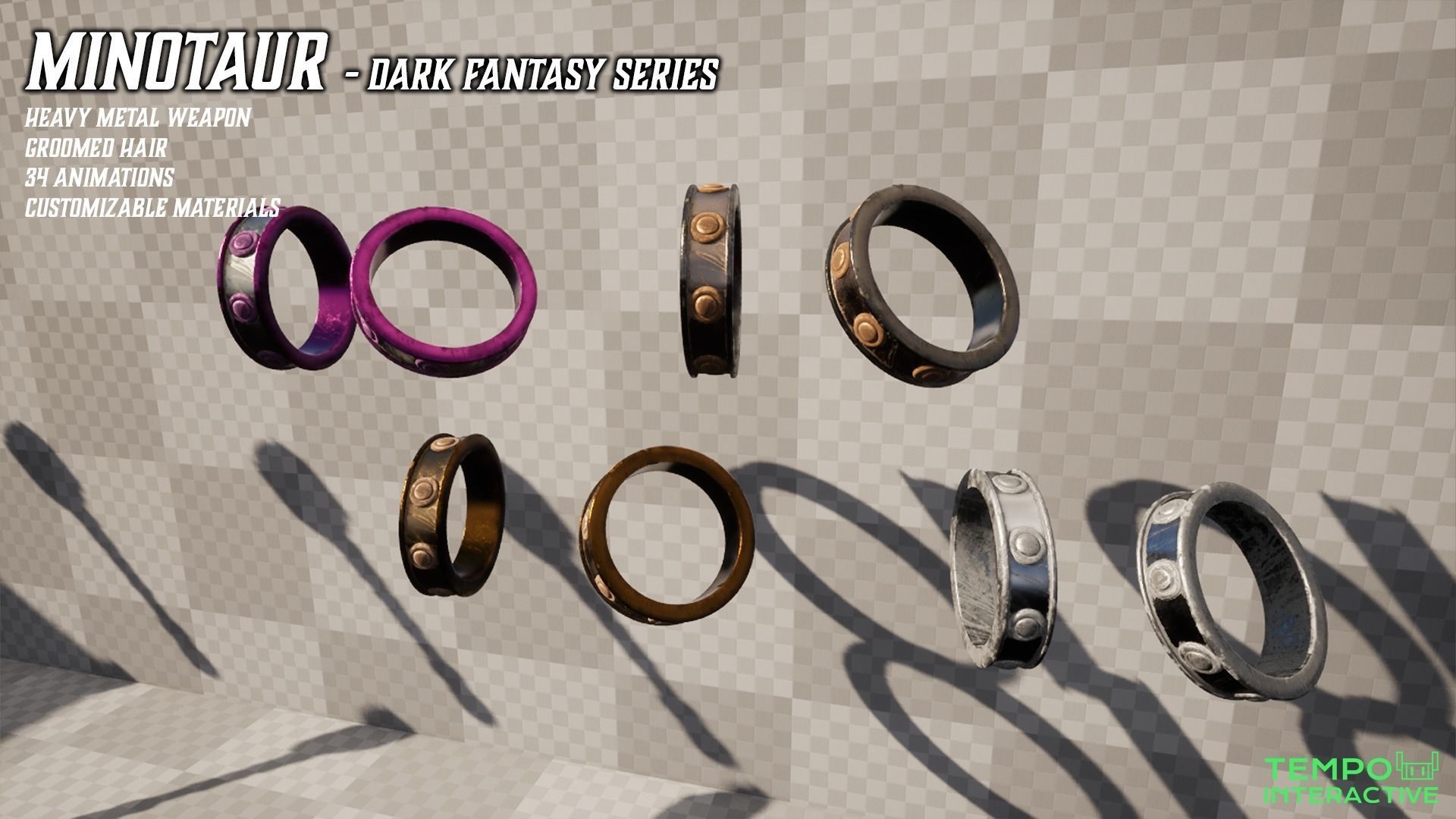 Minotaur - Dark Fantasy Series Low-poly 3D model_6