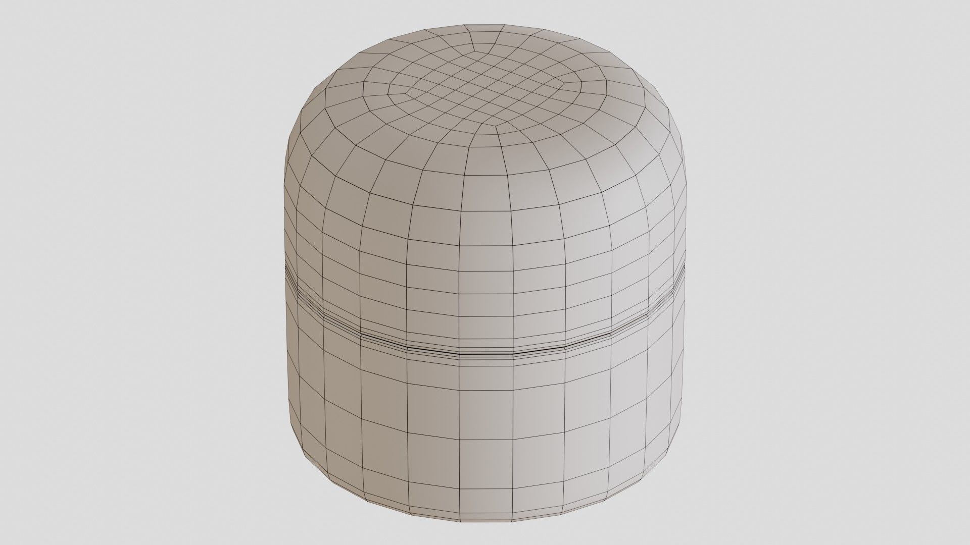 Black Cosmetic Jar 03 3D model_5