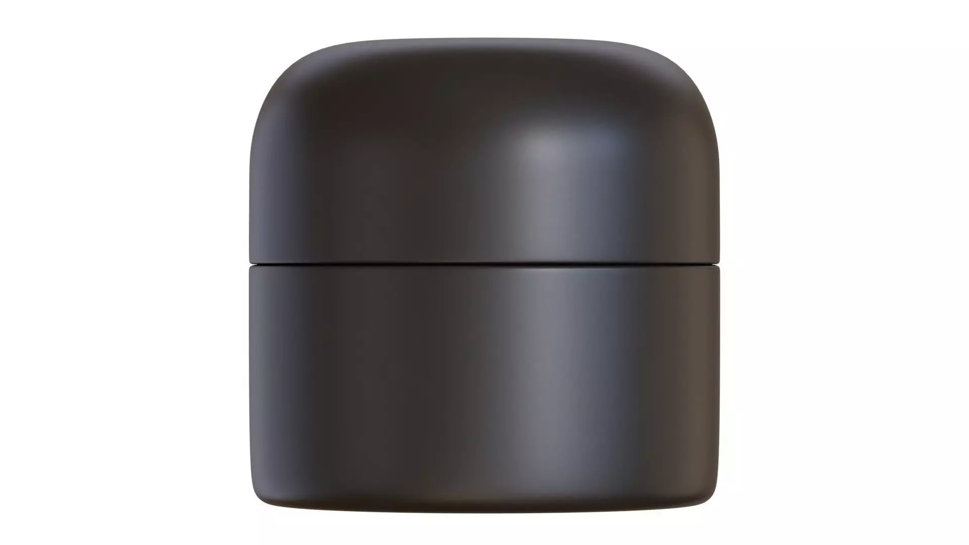 Black Cosmetic Jar 03 3D model_0