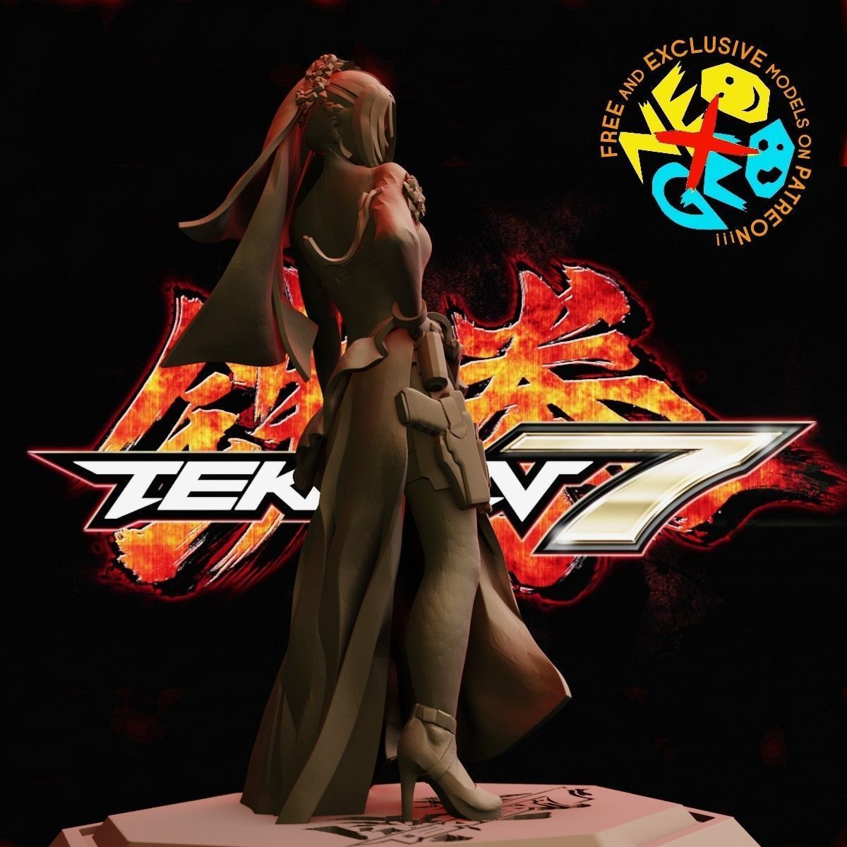 NINA - TEKKEN 7 3D print model_2