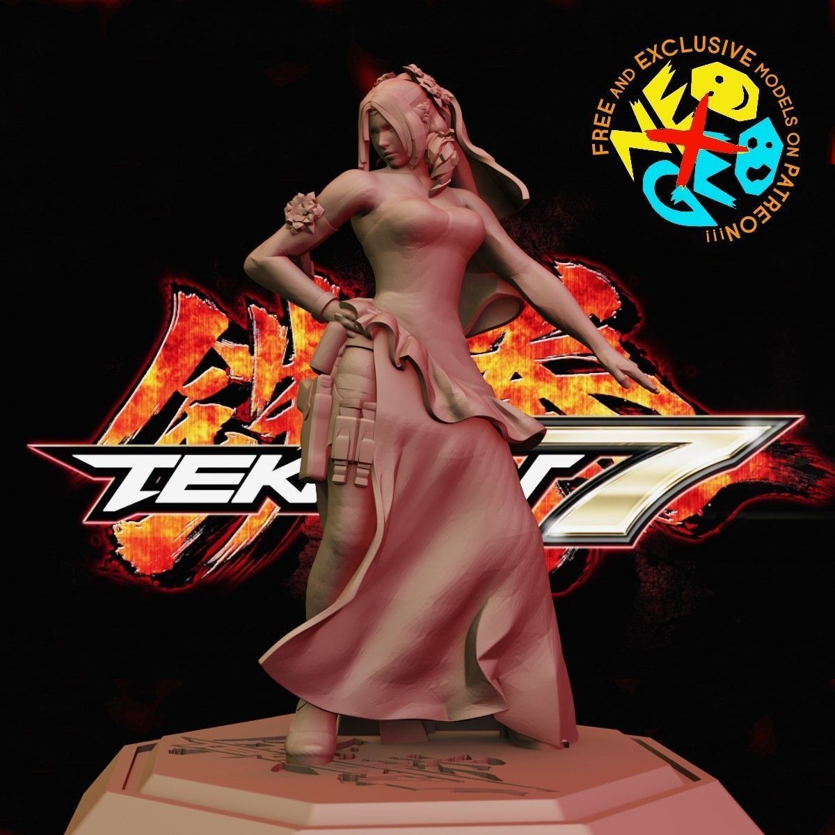 NINA - TEKKEN 7 3D print model_1