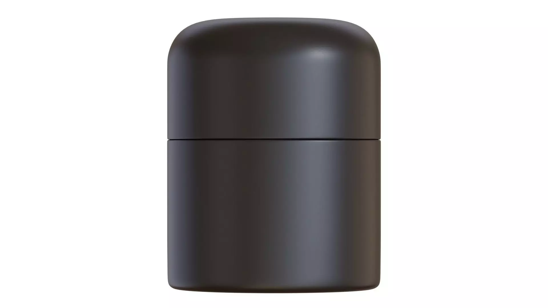 Black Cosmetic Jar 04 3D model_0