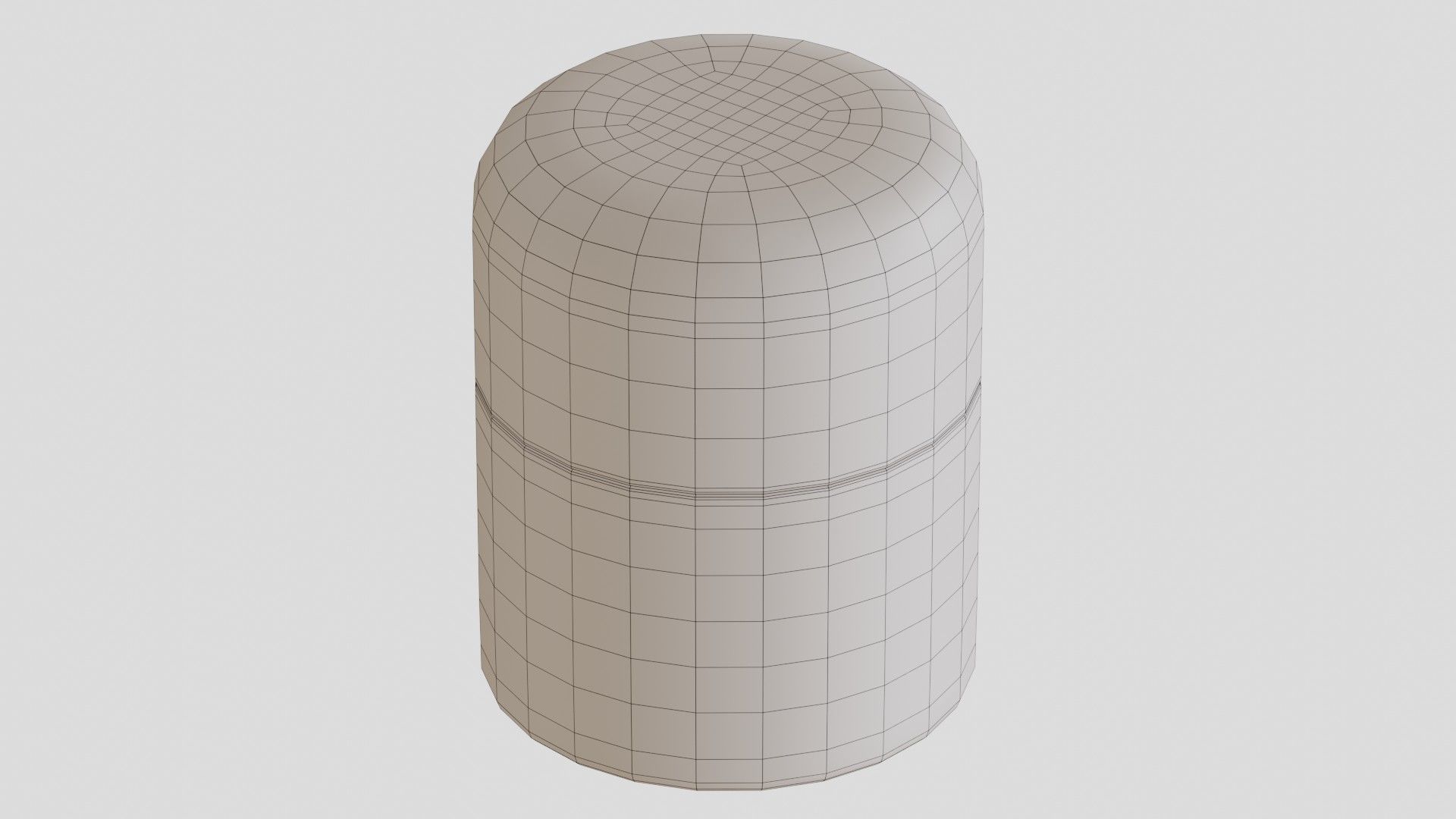 Black Cosmetic Jar 04 3D model_5