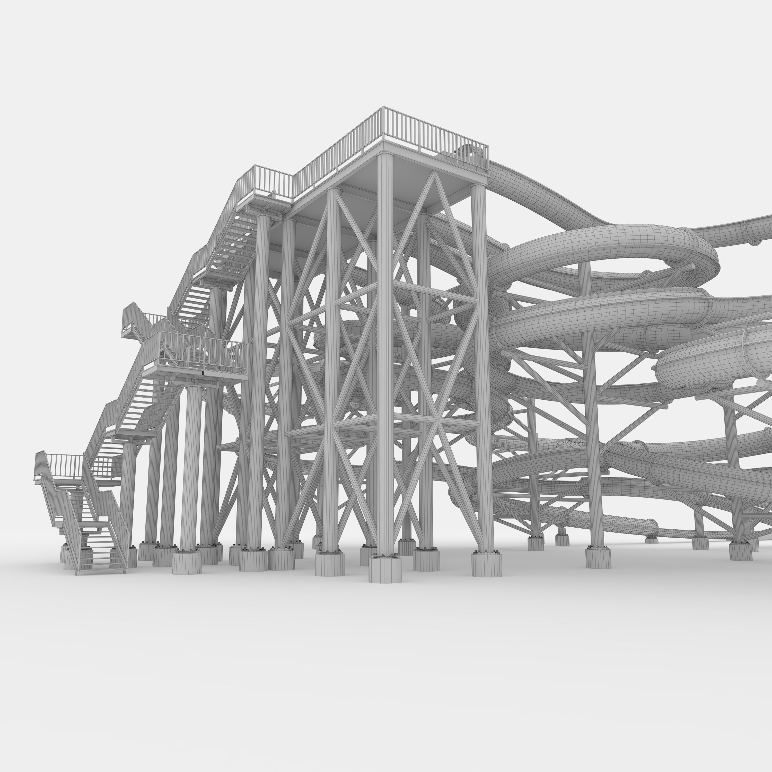 Waterpark Slide 9 3D model_35