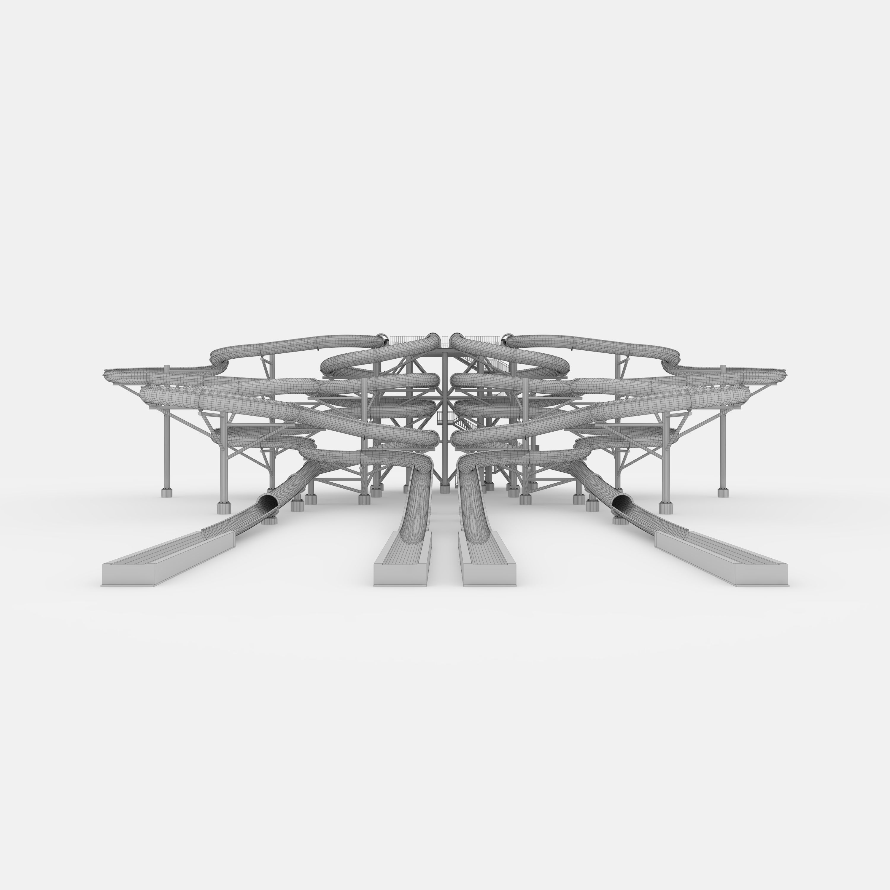 Waterpark Slide 9 3D model_5