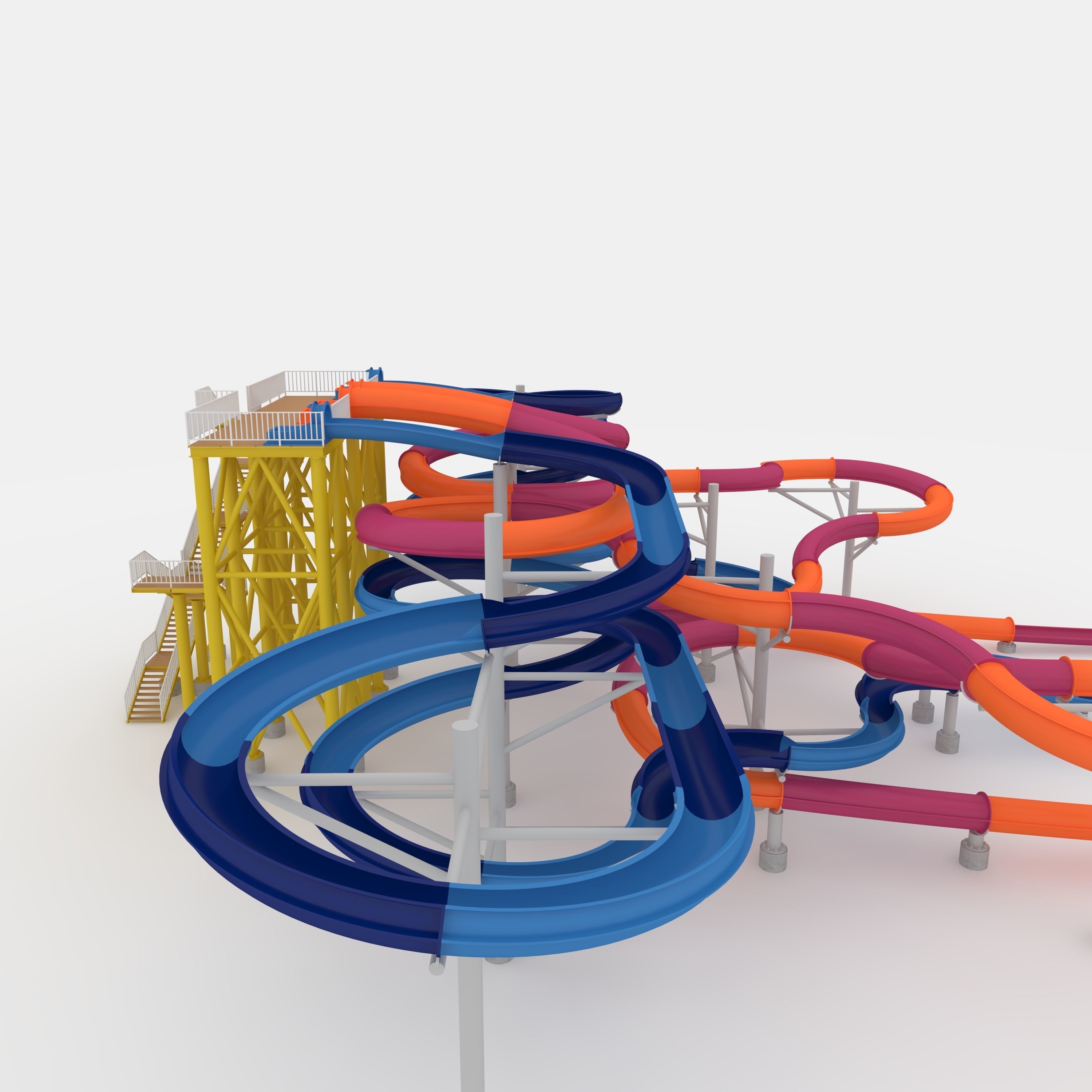Waterpark Slide 9 3D model_40