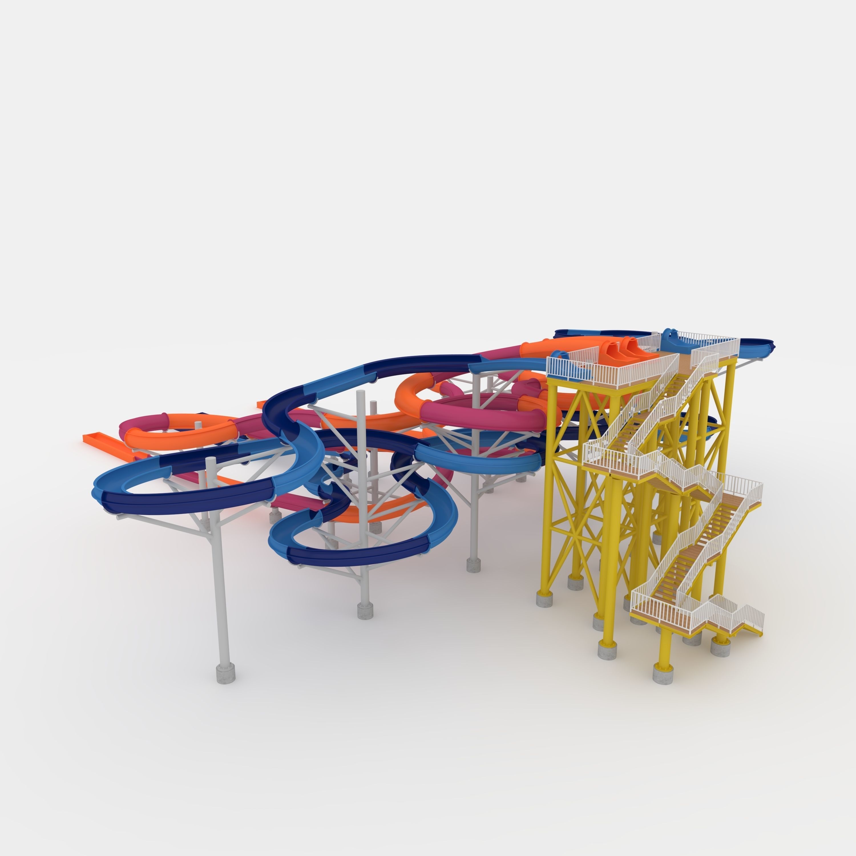 Waterpark Slide 9 3D model_24