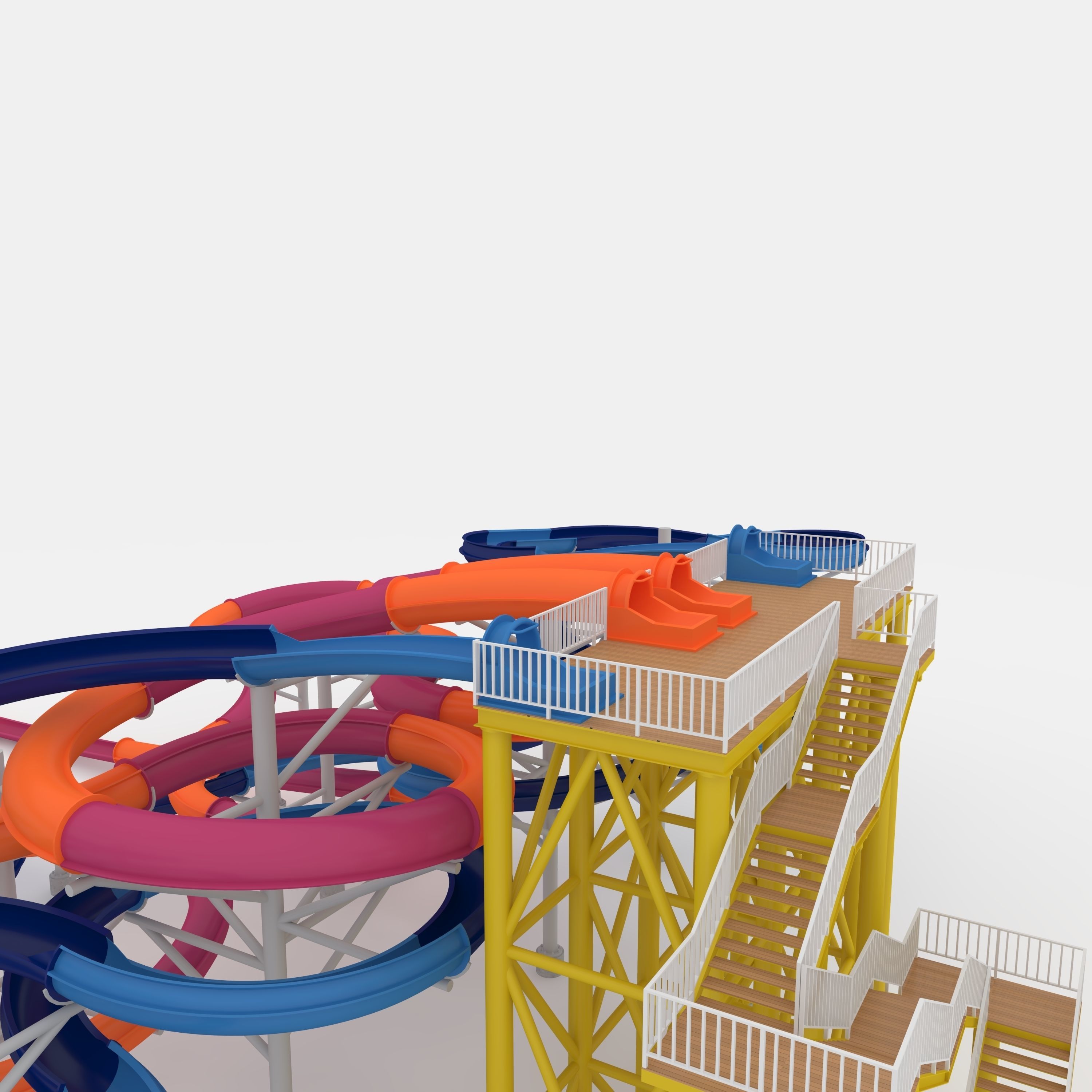Waterpark Slide 9 3D model_42