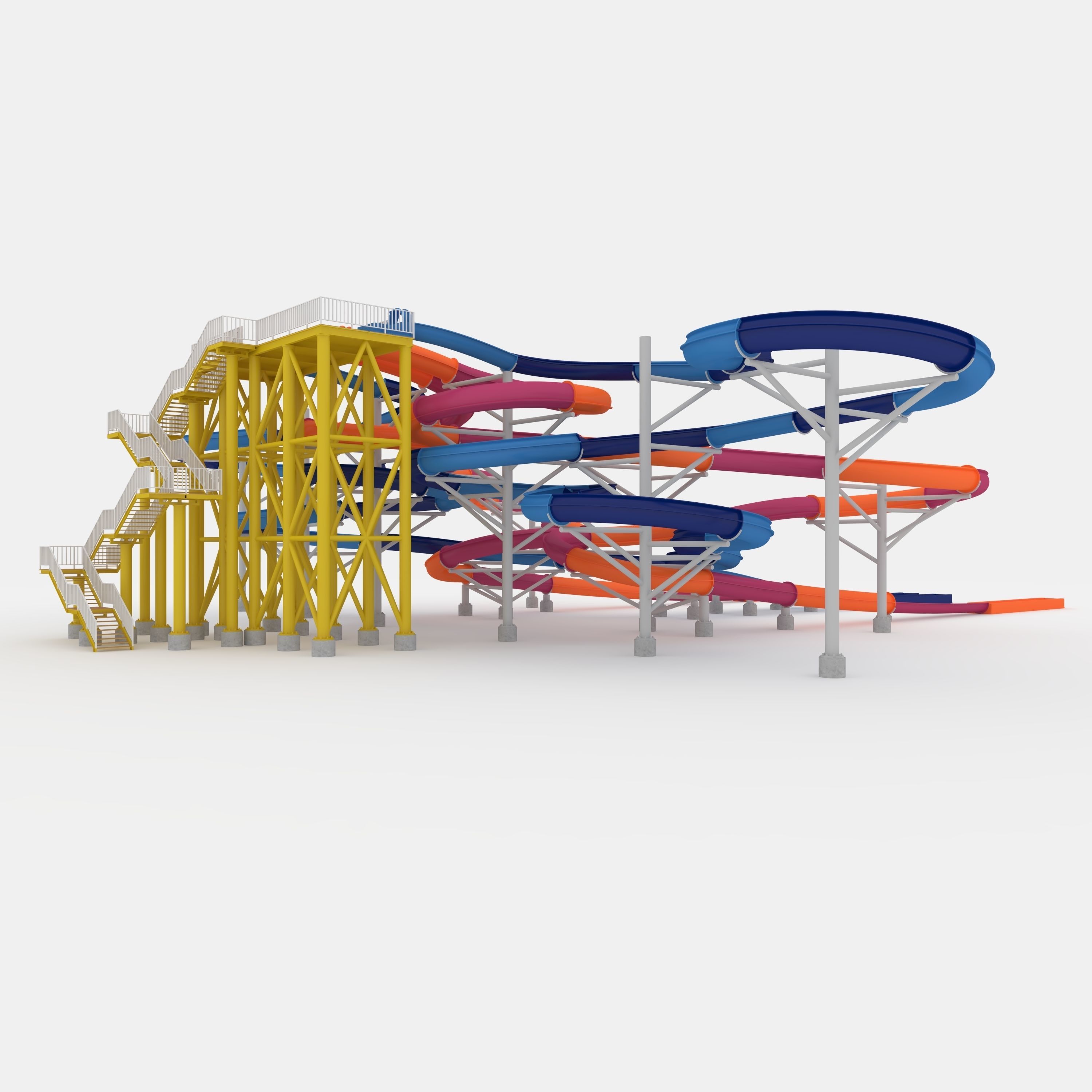 Waterpark Slide 9 3D model_14