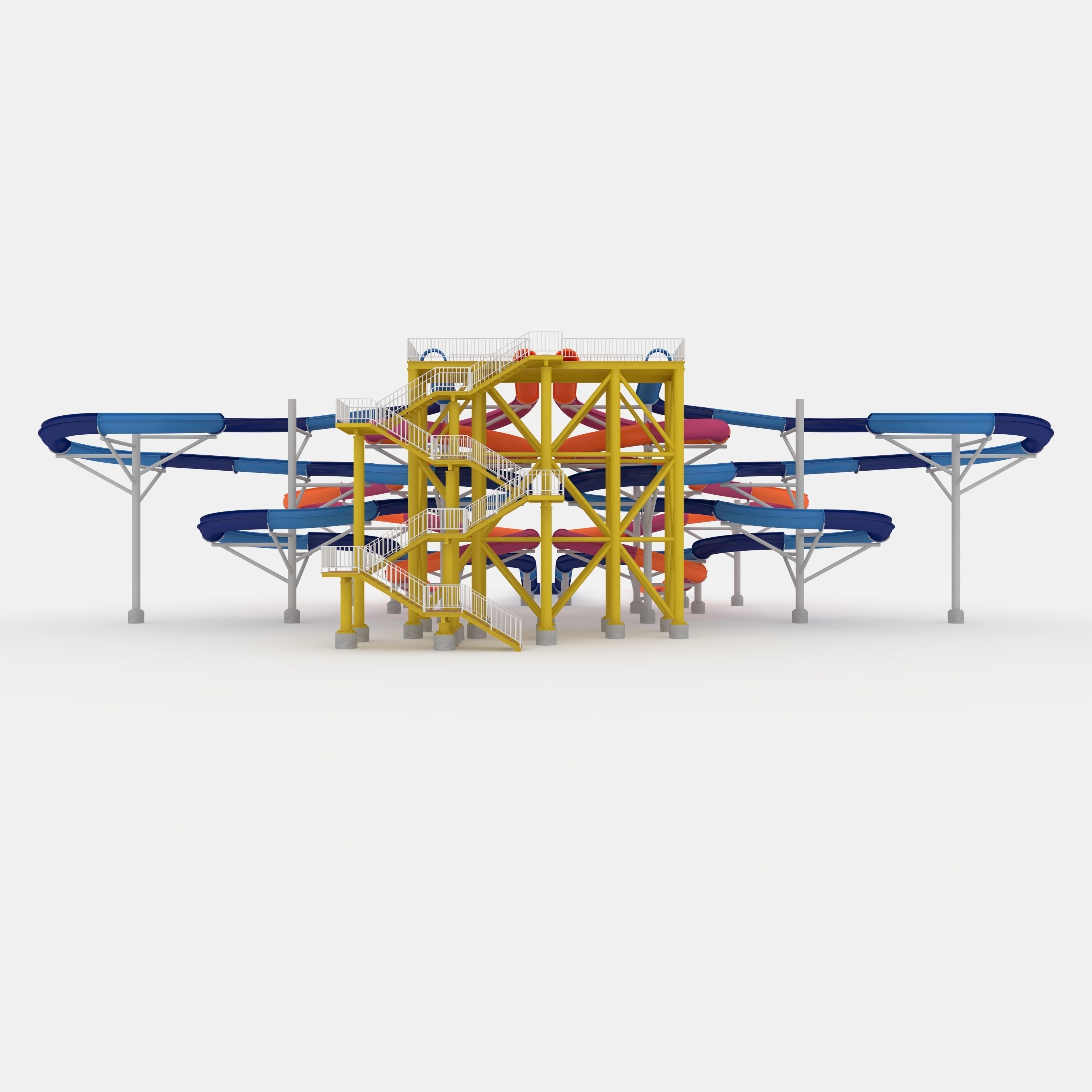 Waterpark Slide 9 3D model_12