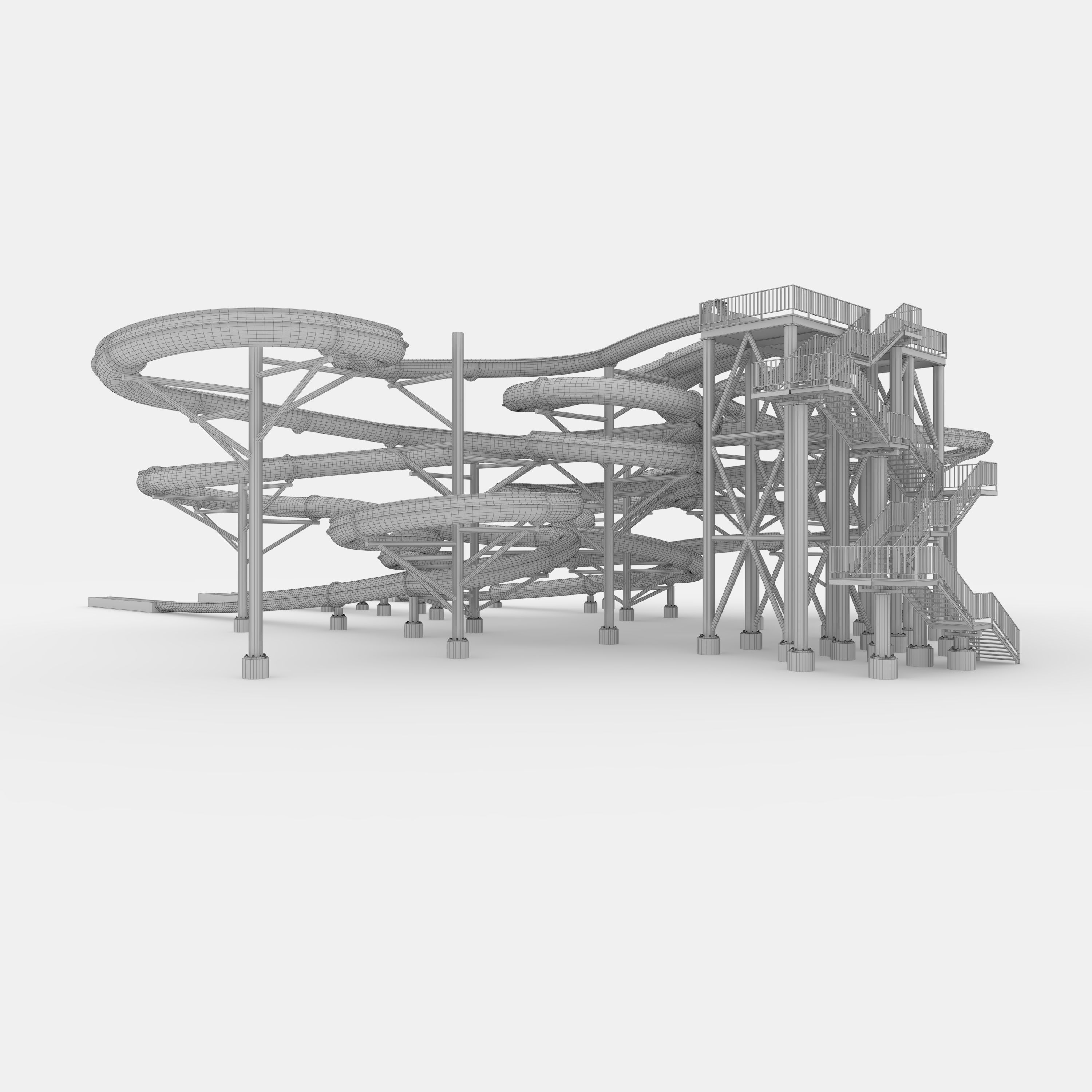 Waterpark Slide 9 3D model_11