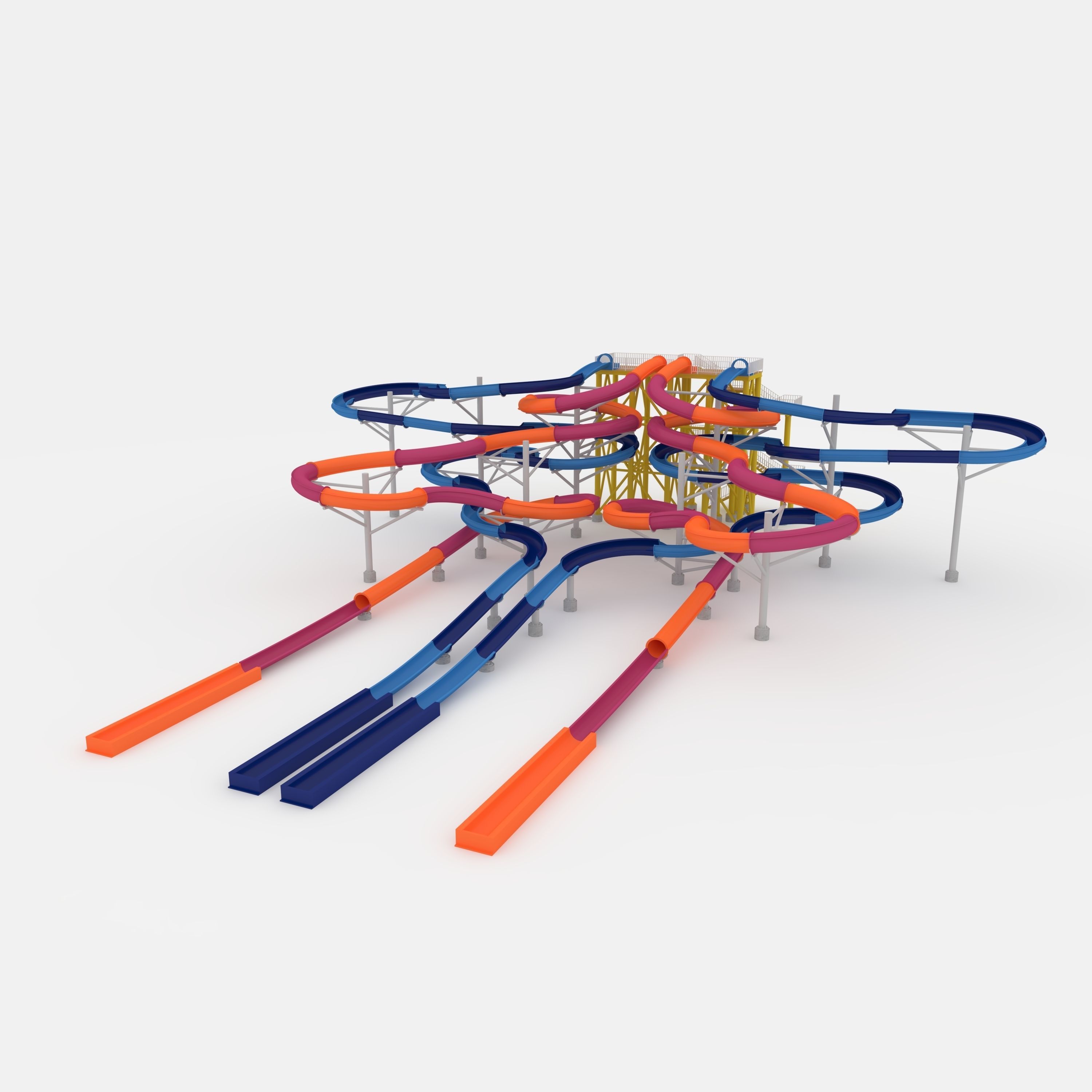 Waterpark Slide 9 3D model_20