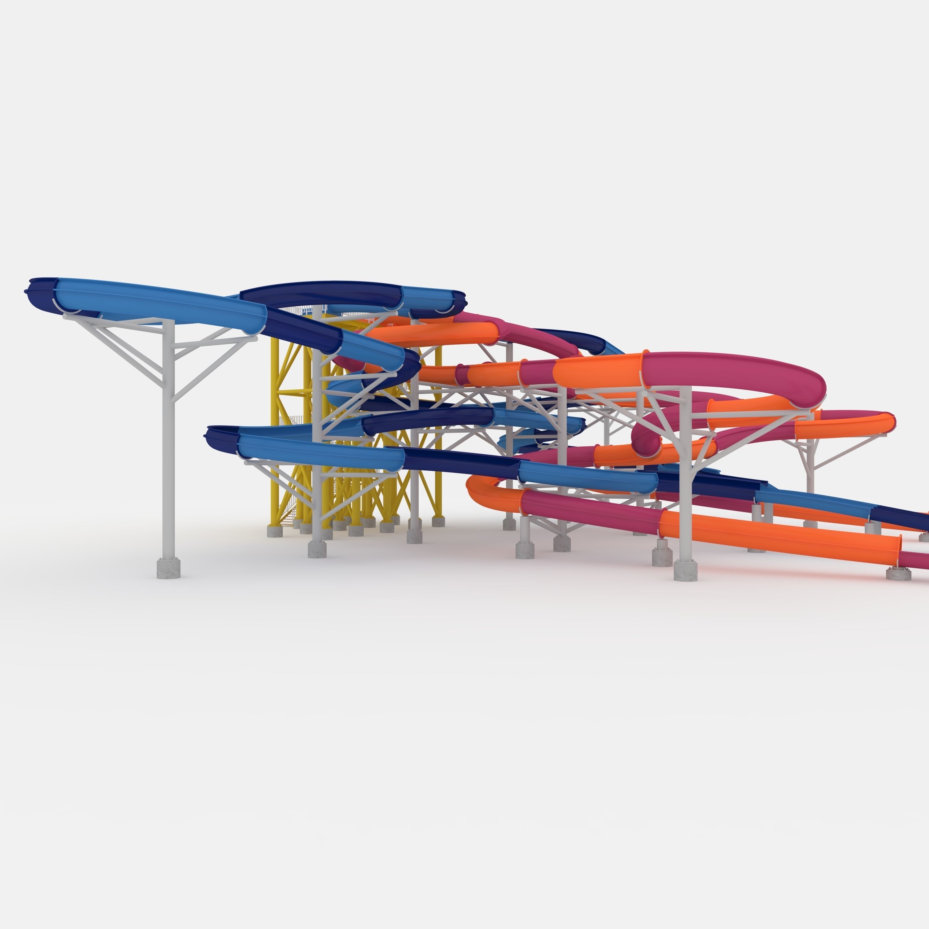 Waterpark Slide 9 3D model_16
