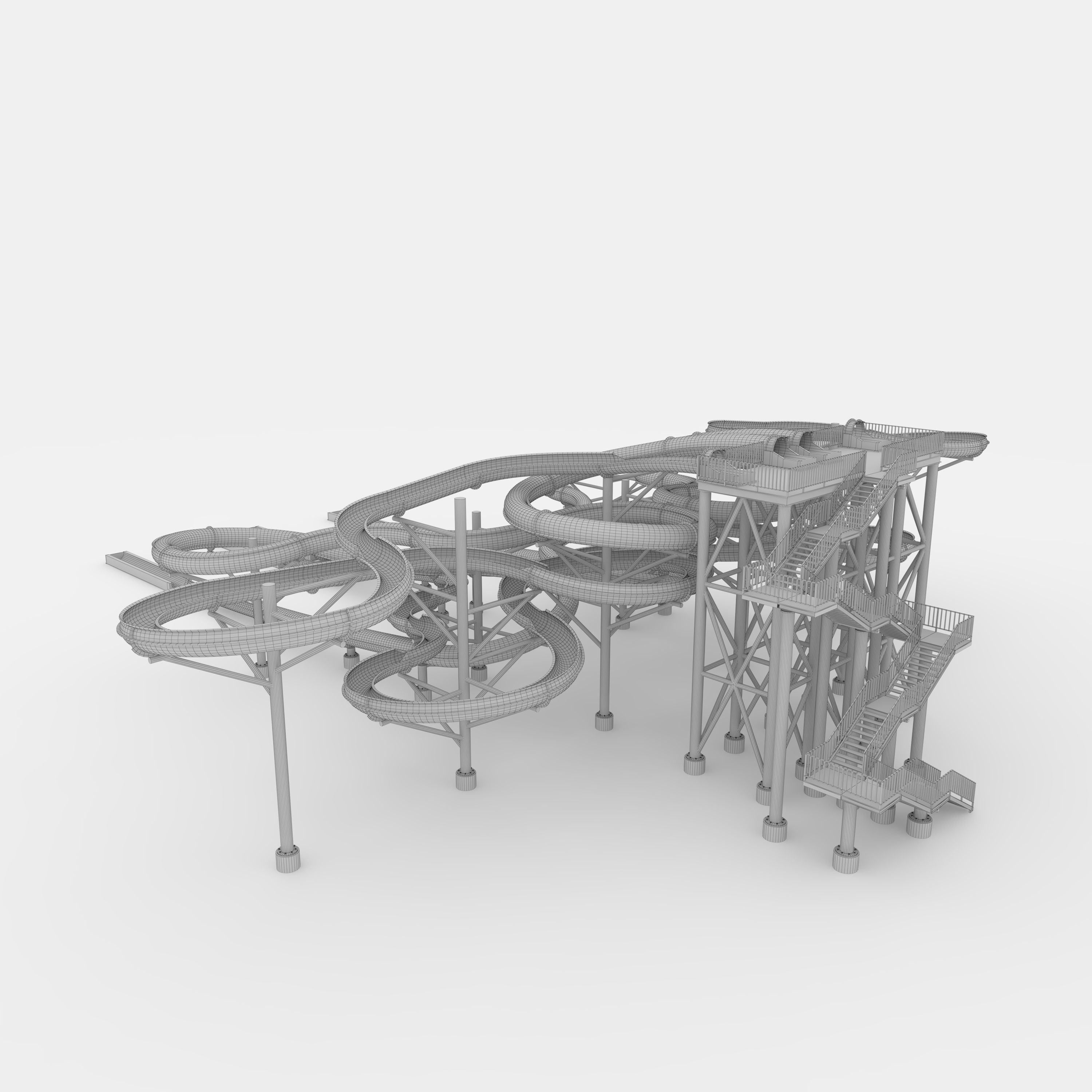 Waterpark Slide 9 3D model_25