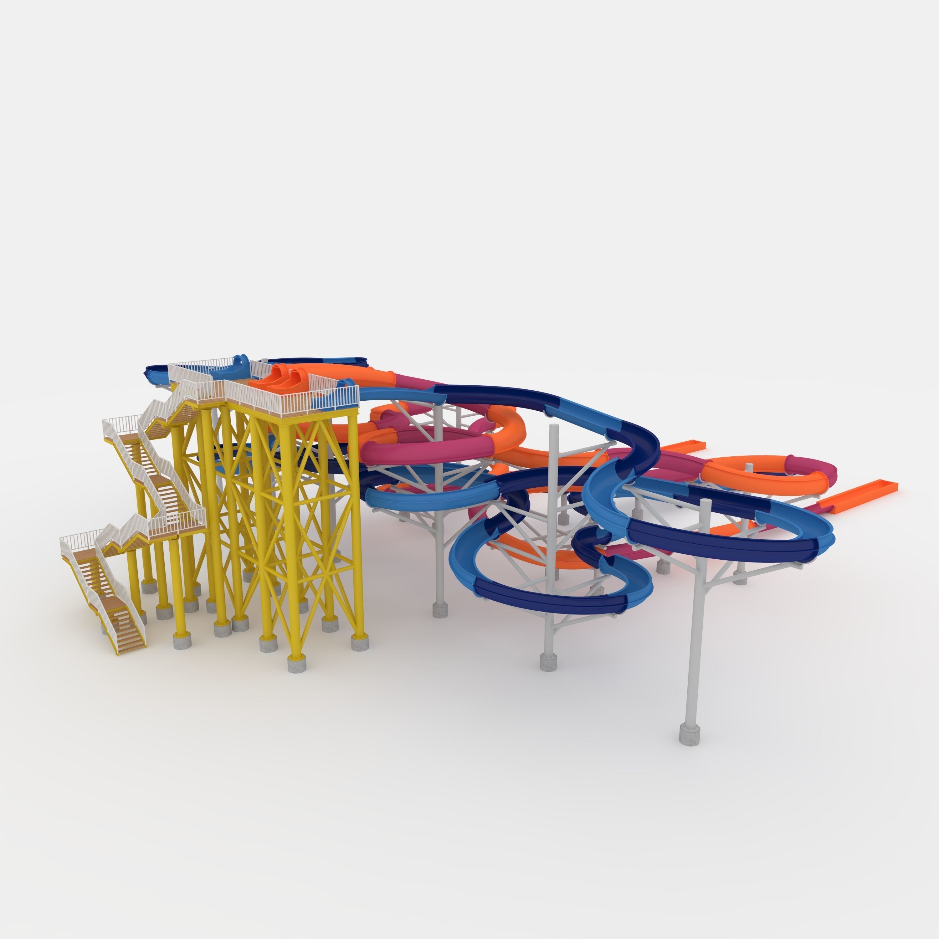 Waterpark Slide 9 3D model_28