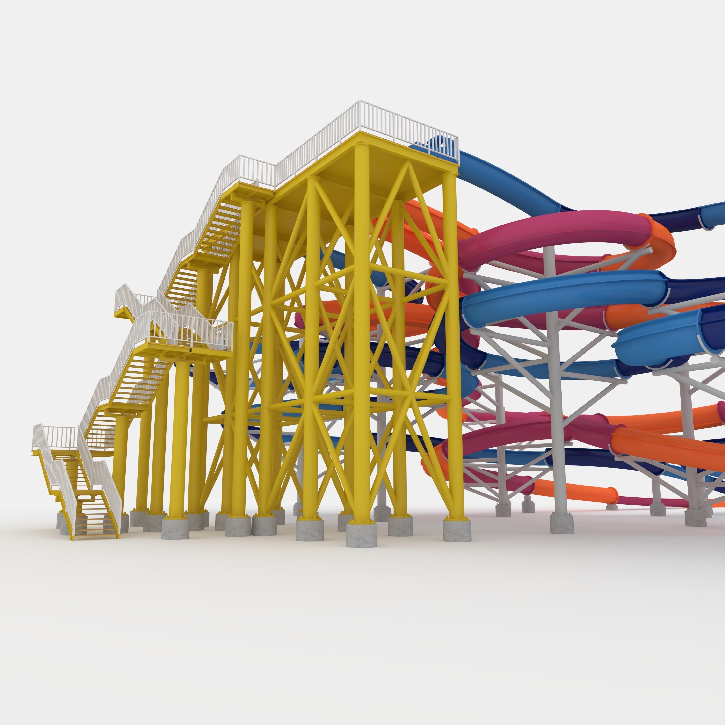 Waterpark Slide 9 3D model_34