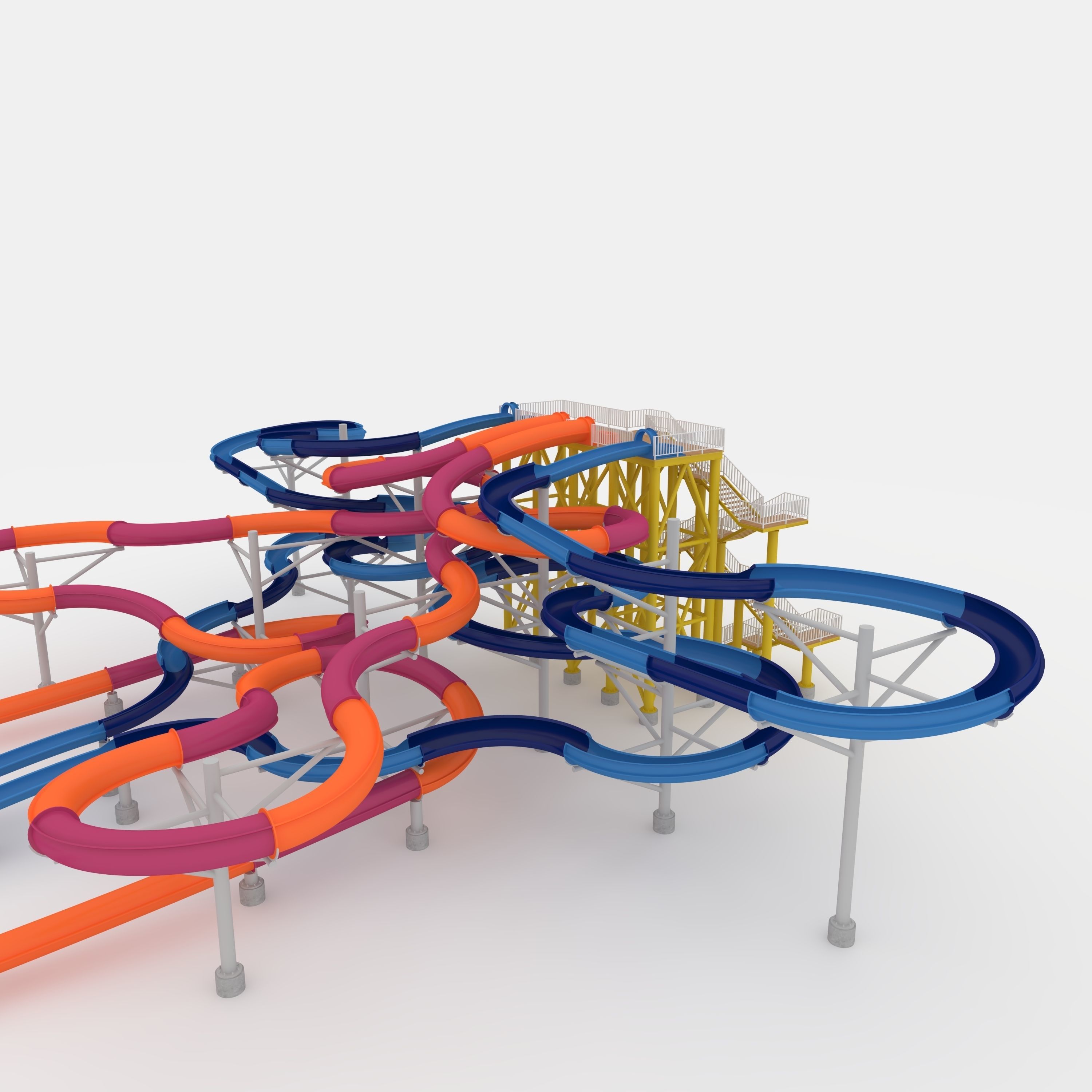 Waterpark Slide 9 3D model_38