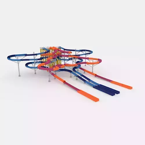 Waterpark Slide 9 3D model
