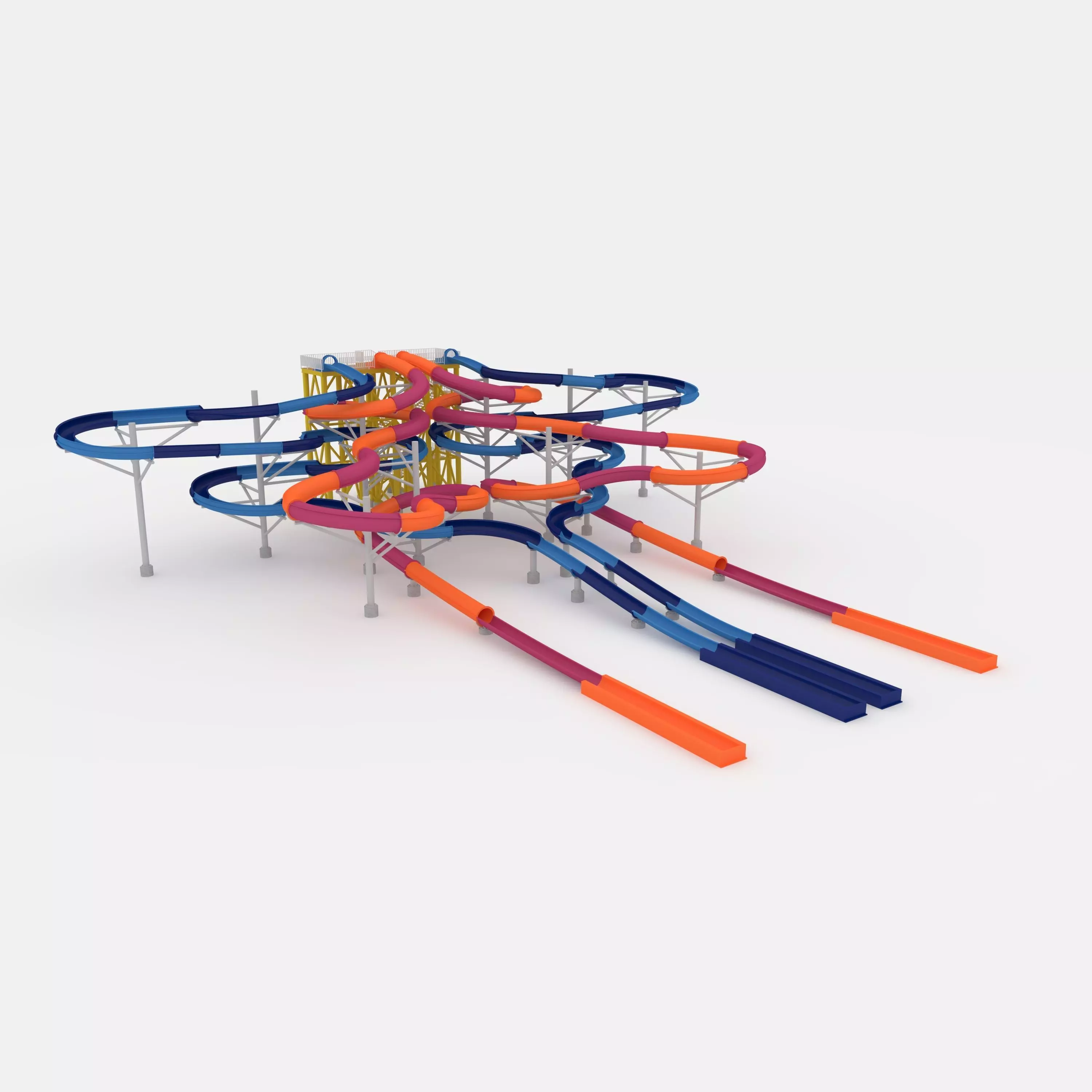 Waterpark Slide 9 3D model_0