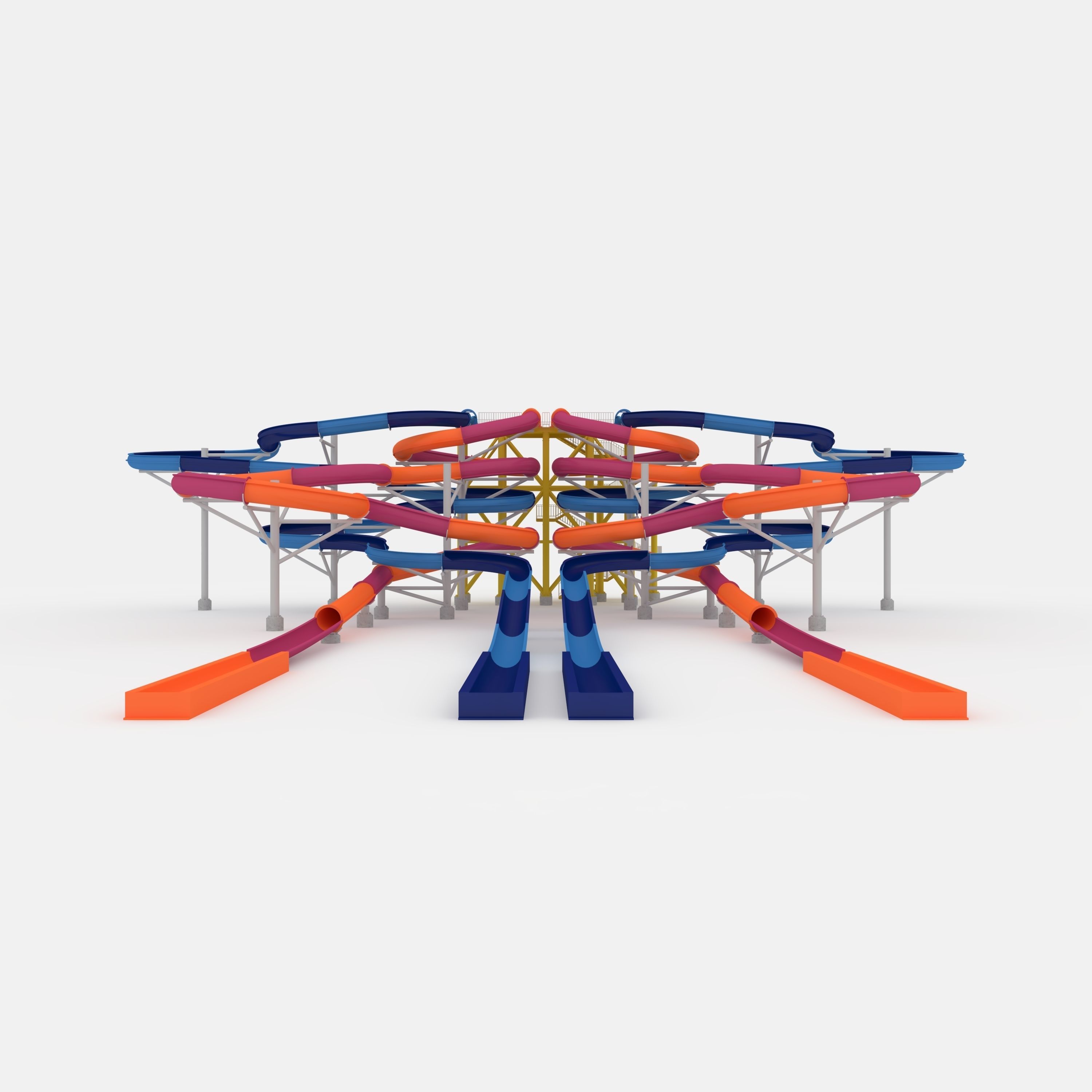 Waterpark Slide 9 3D model_4