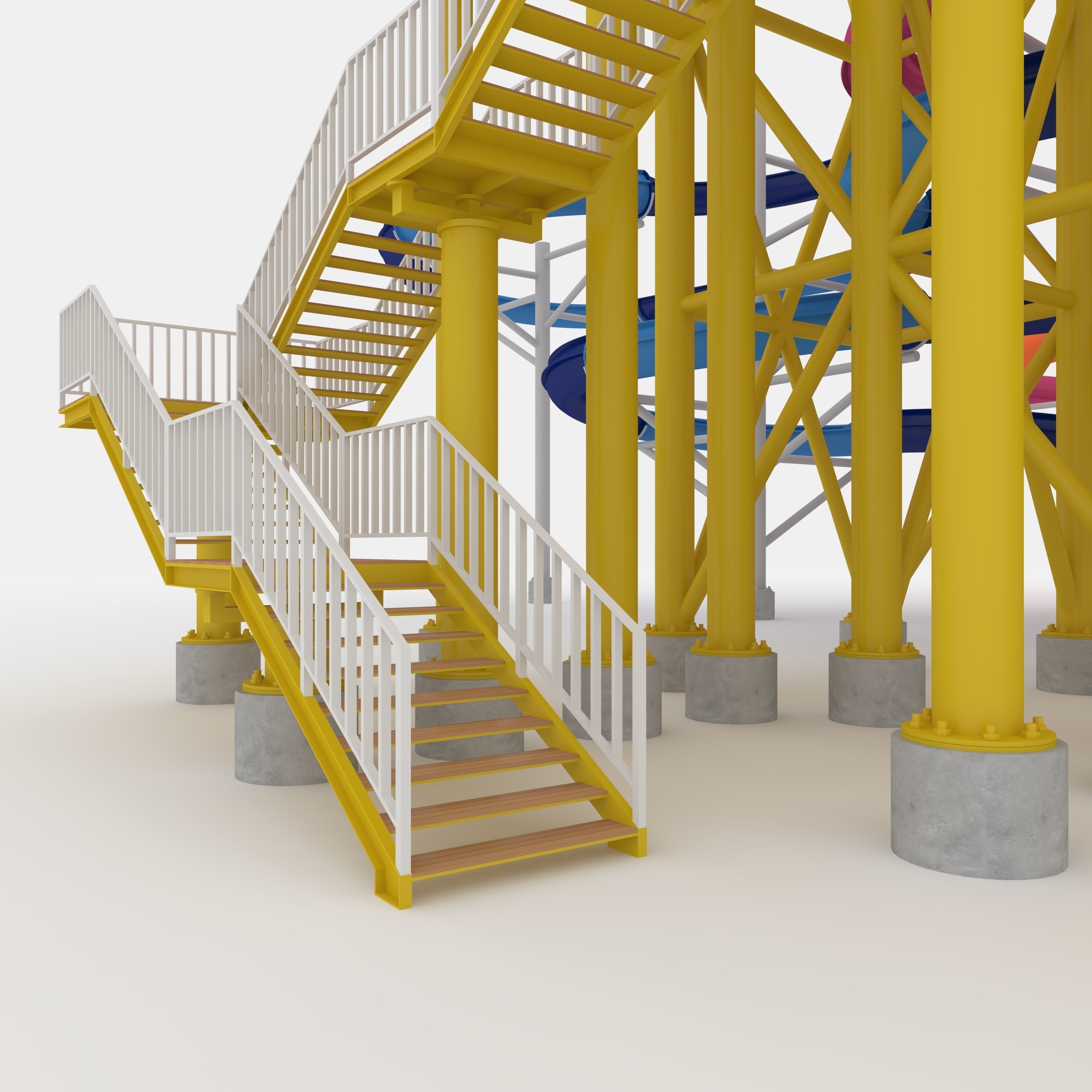 Waterpark Slide 9 3D model_36