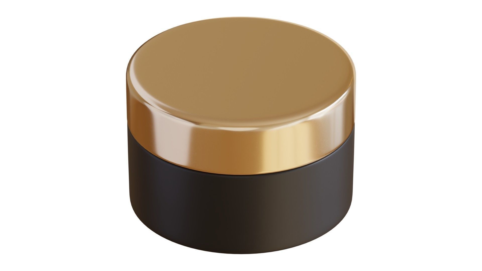 Black Cosmetic Jar 05 3D model_2