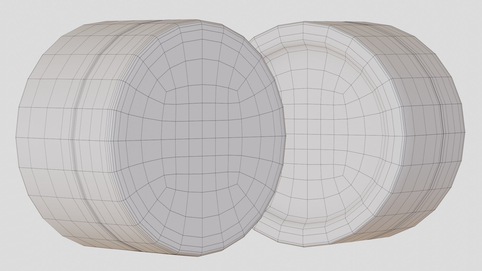 Black Cosmetic Jar 05 3D model_6