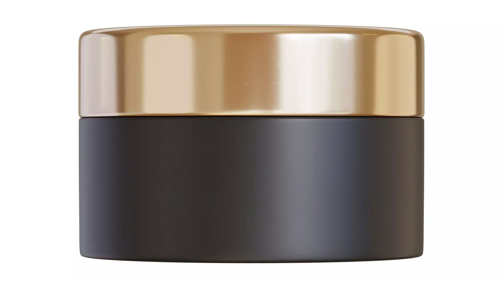 Black Cosmetic Jar 05 3D model_0
