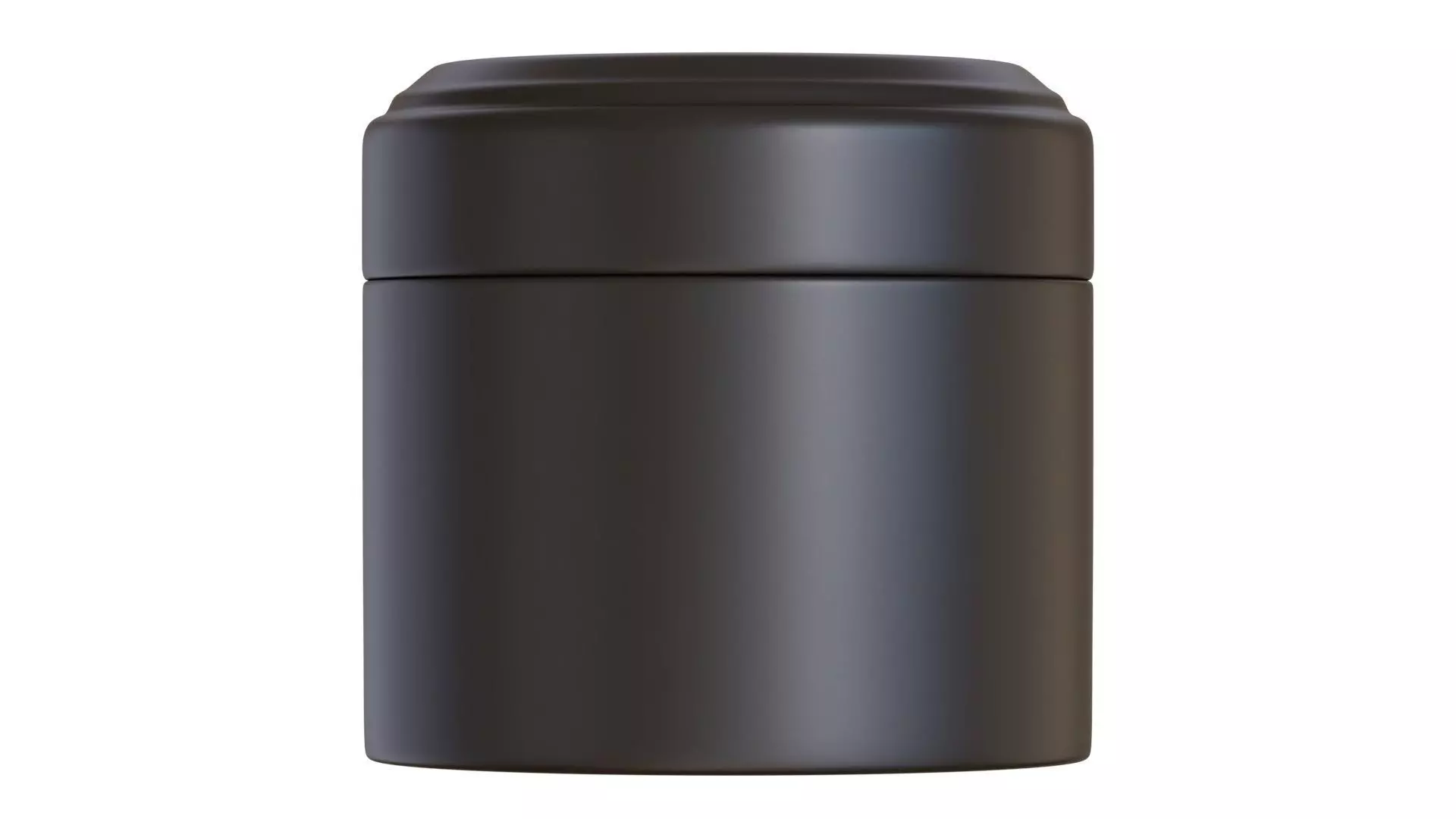 Black Cosmetic Jar 06 3D model_0