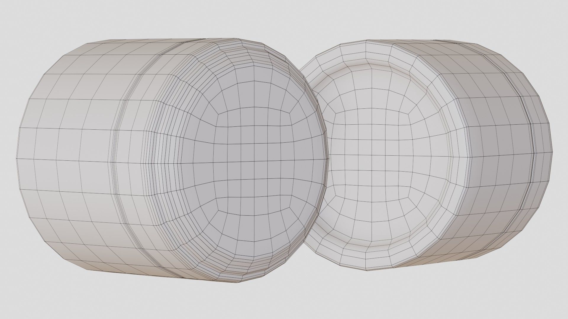 Black Cosmetic Jar 06 3D model_6