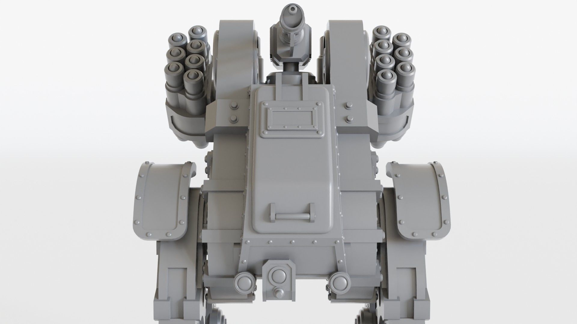 Gothic Sci Fi Walker 3D print model_9