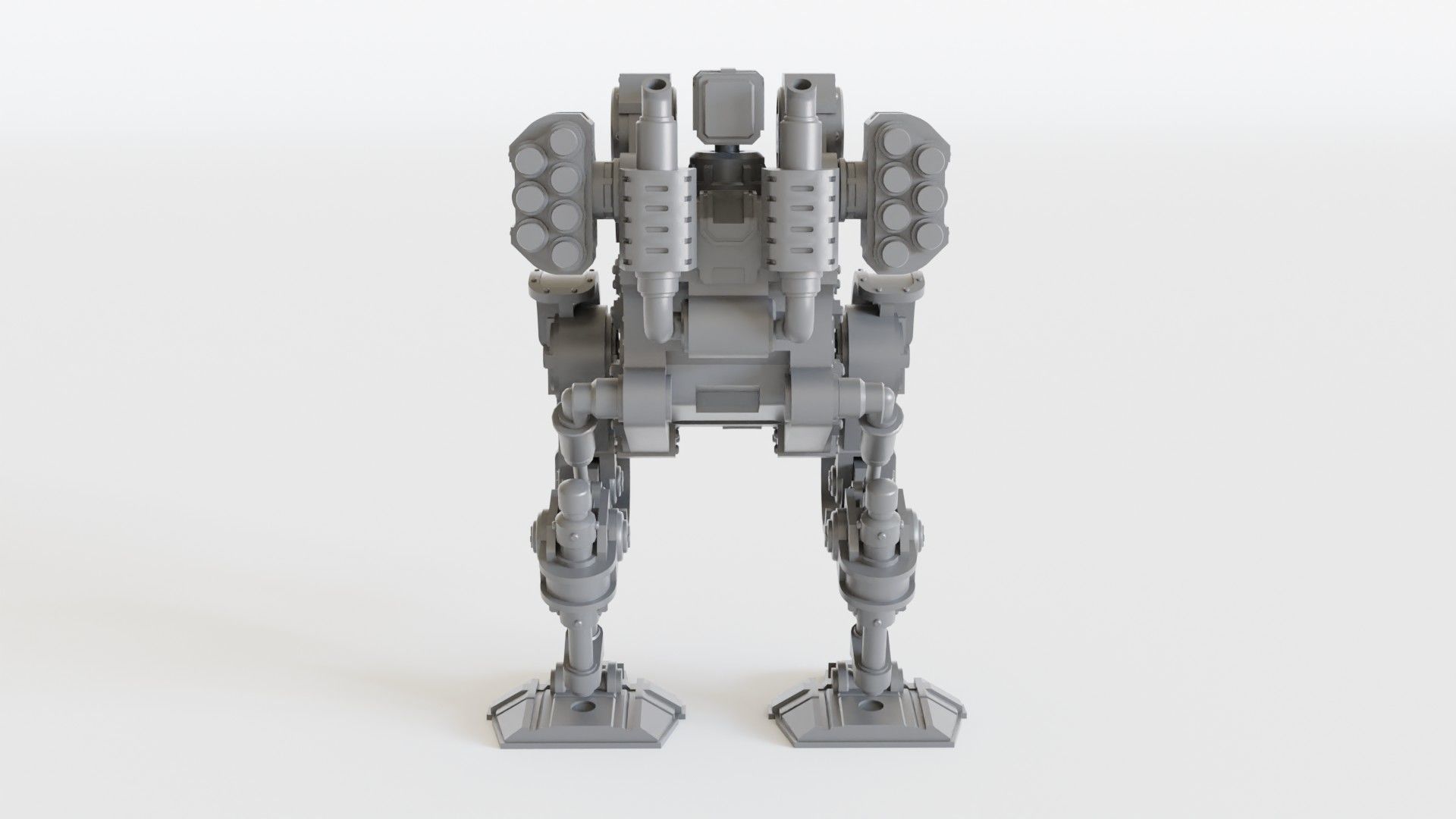 Gothic Sci Fi Walker 3D print model_10