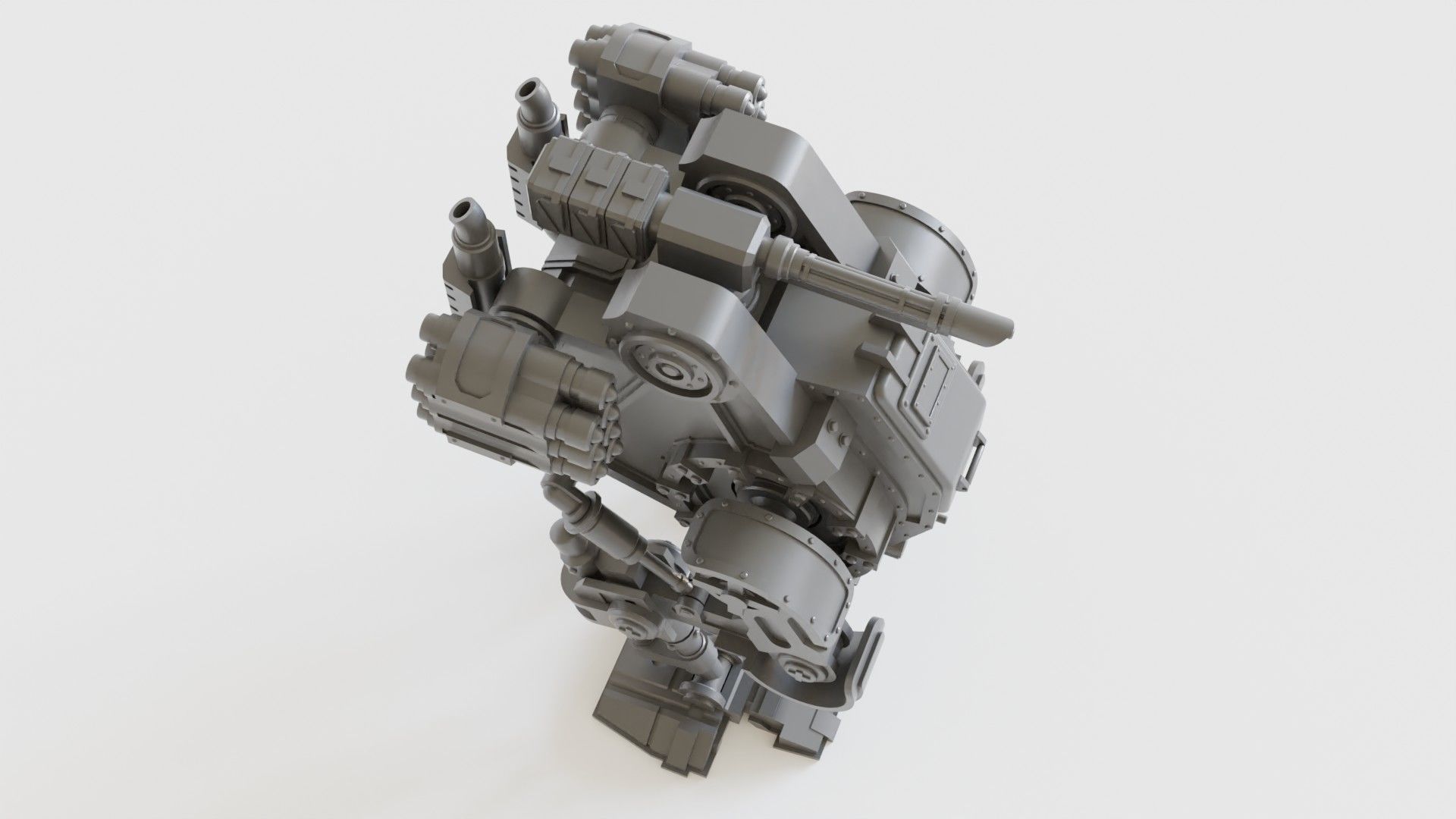Gothic Sci Fi Walker 3D print model_15