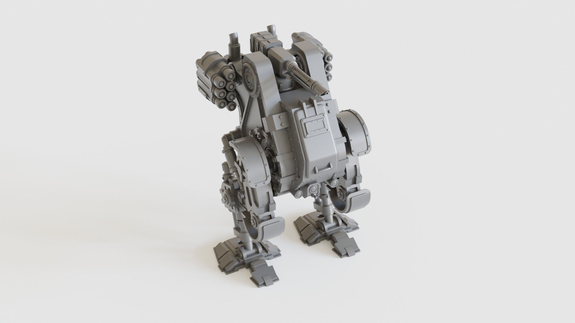 Gothic Sci Fi Walker 3D print model_2