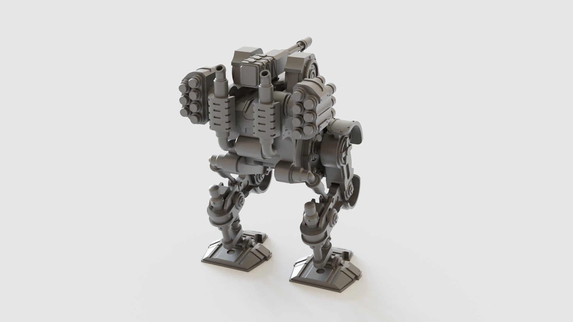 Gothic Sci Fi Walker 3D print model_6