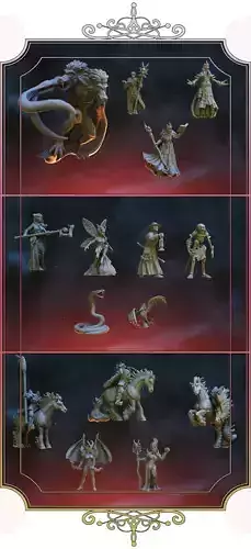 School of Magic EXTRA ENEMIES 3D print model