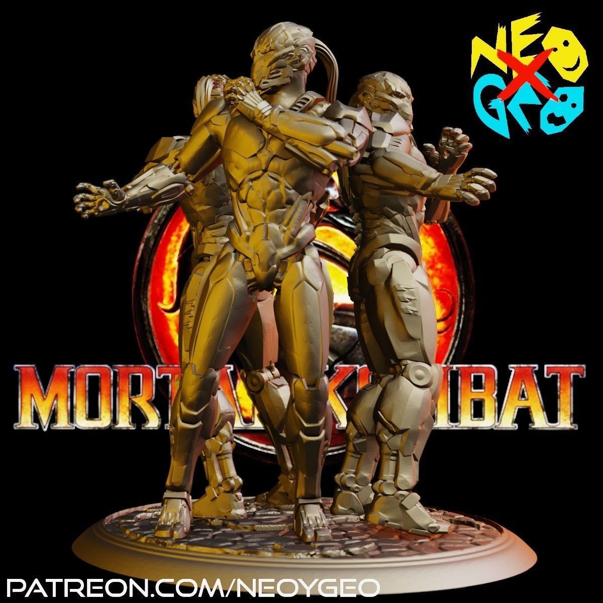 TRIBORG CYRAX - SEKTOR - SMOKE - MORTAL KOMBAT 3D print model_2