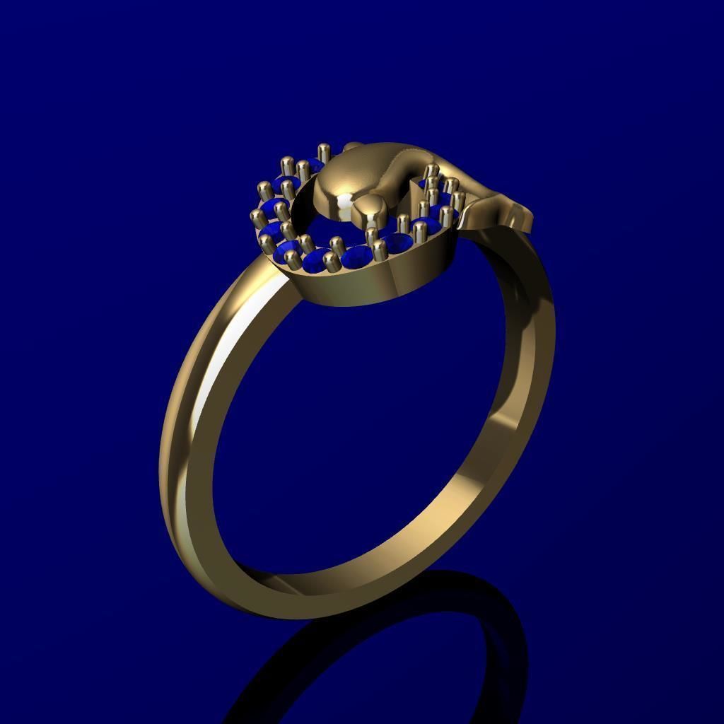 ANILLO DE DELFIN MODELO 3D  3D print model_2
