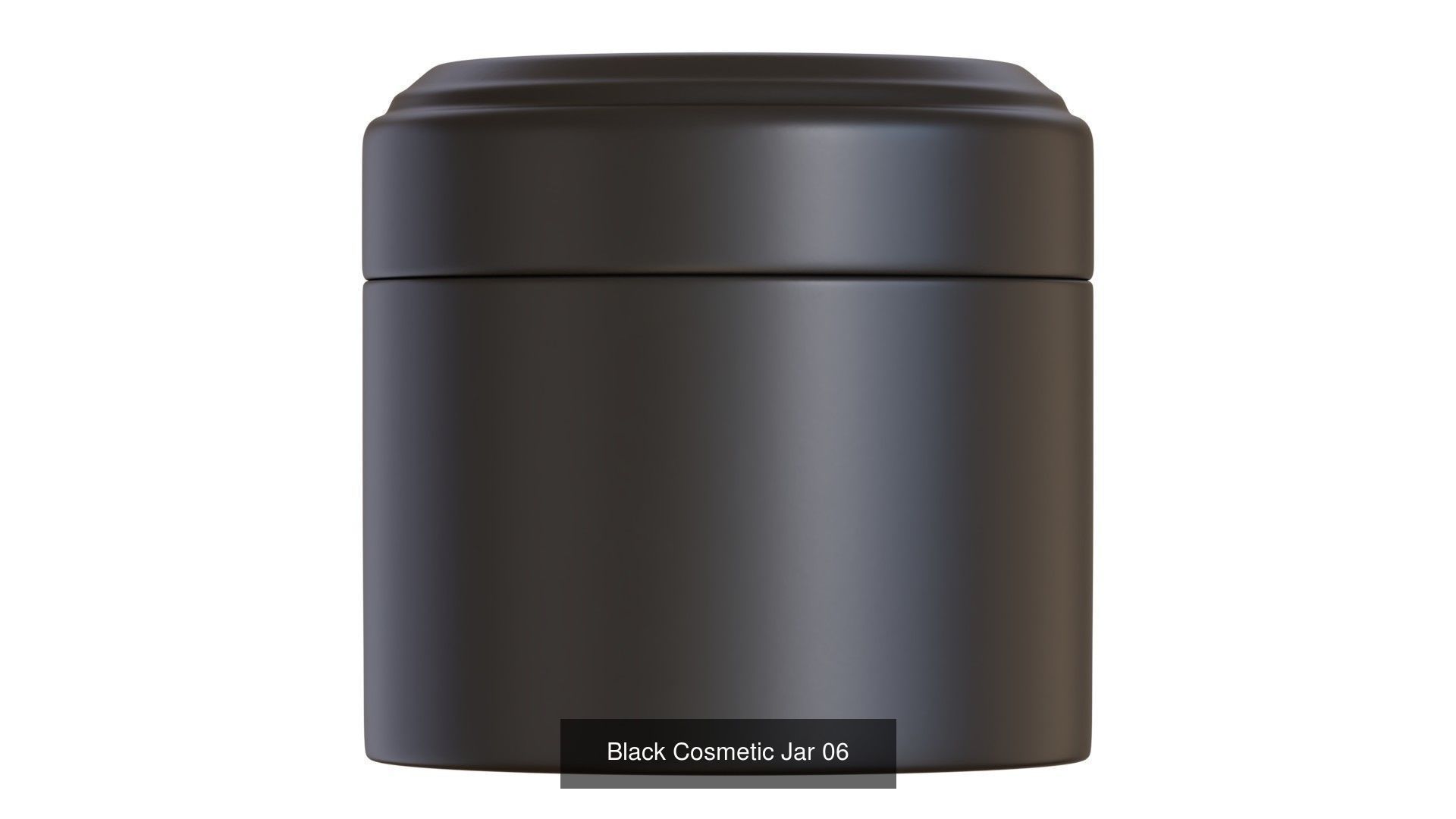 Black Cosmetic Jars 3D Model Collection_6